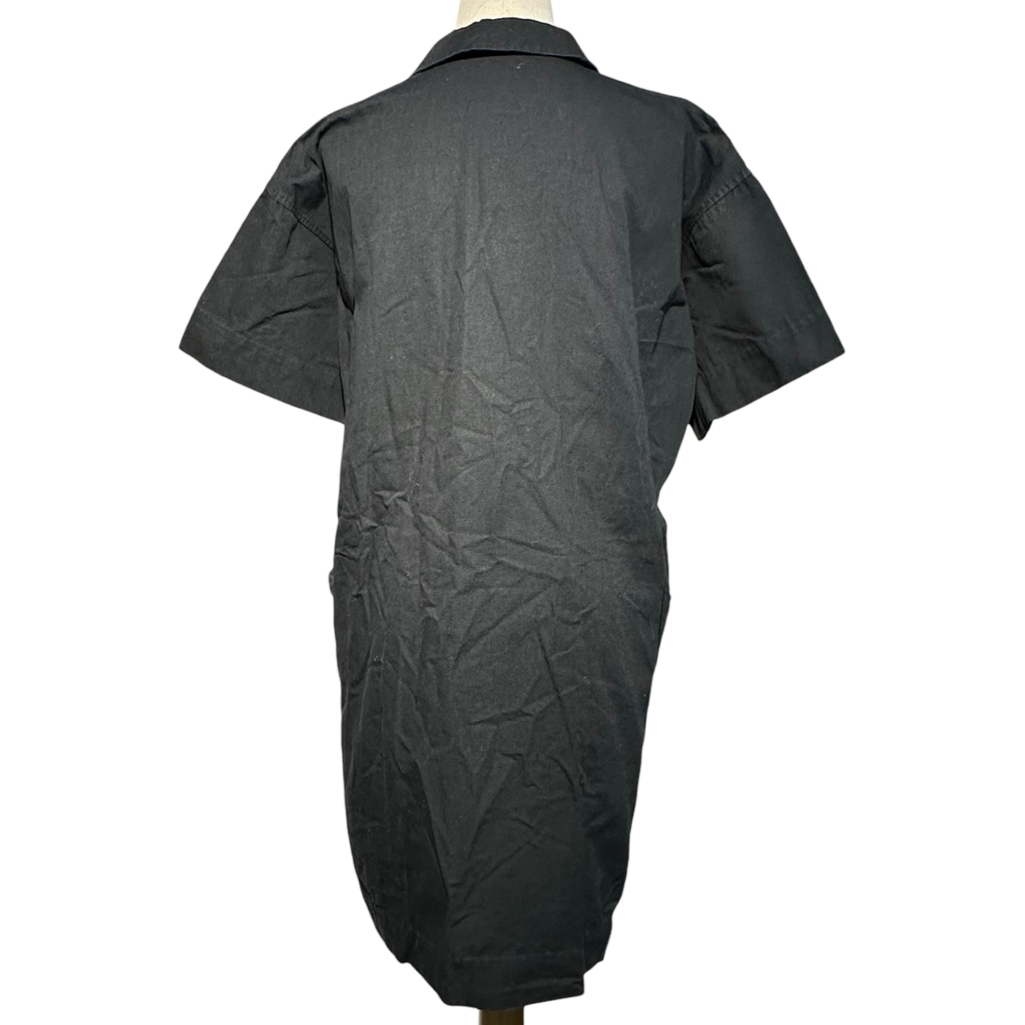 Y's(ワイズ) 70's Cotton 2 Pocket Pullover Shirt Dress コットン 2ポケット プルオーバー シャツ ワンピース FREE ブラック 70年代 ヴィンテージ アーカイブ