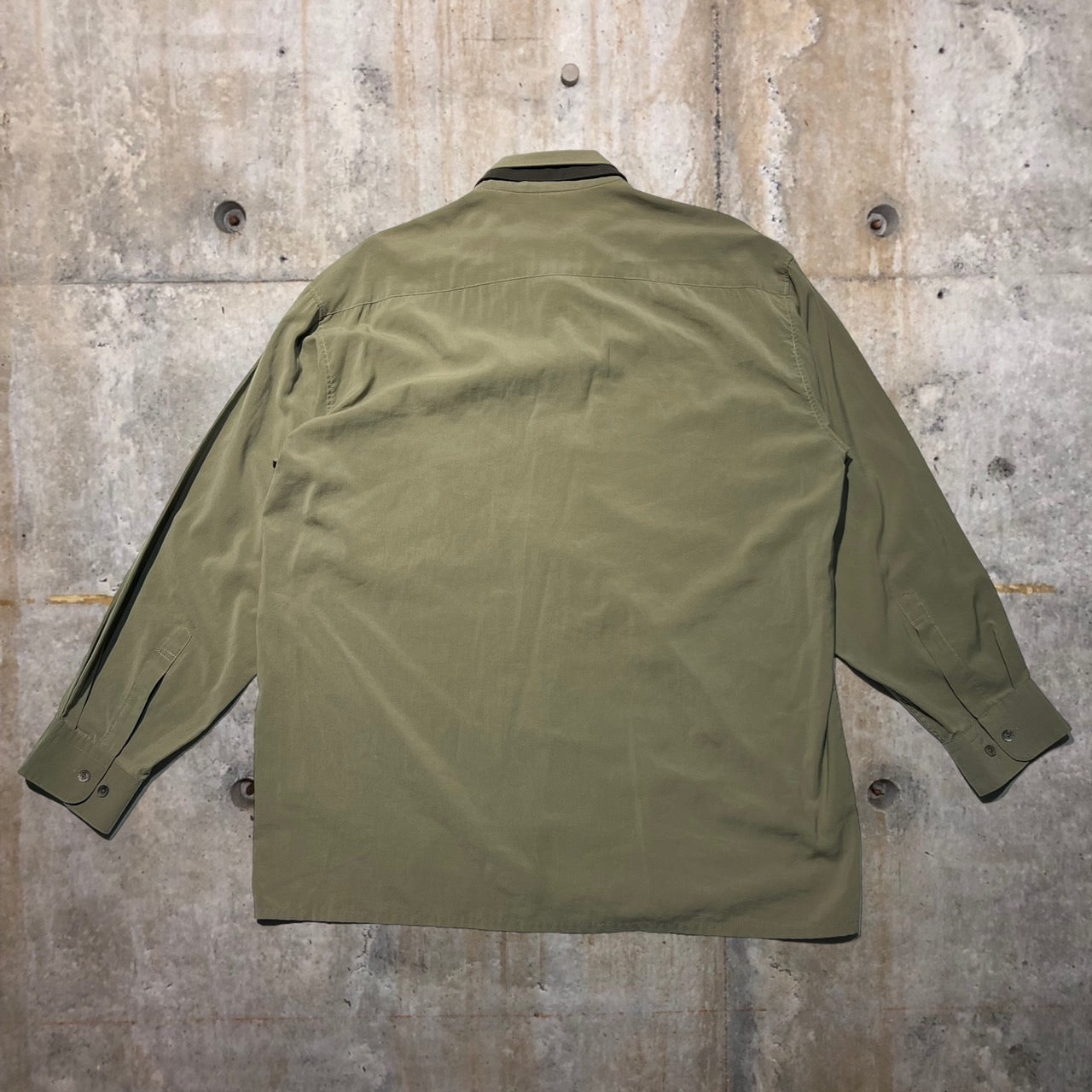 Nazareno Gabrielli(ナザレノガブリエル) 90'sデザインシャツ 48(Lサイズ程度) カーキ