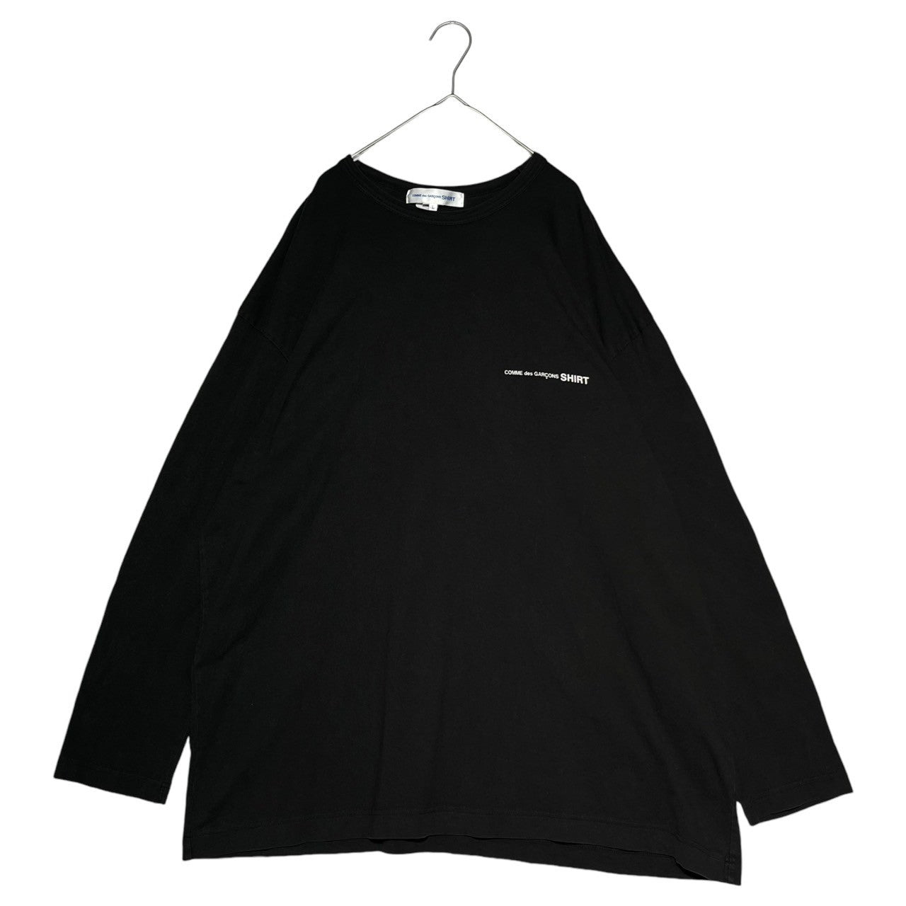 COMME des GARCONS SHIRT(コムデギャルソンシャツ) Chest logo long sleeve T-shirt 胸ロゴ 長袖  Tシャツ L ブラック