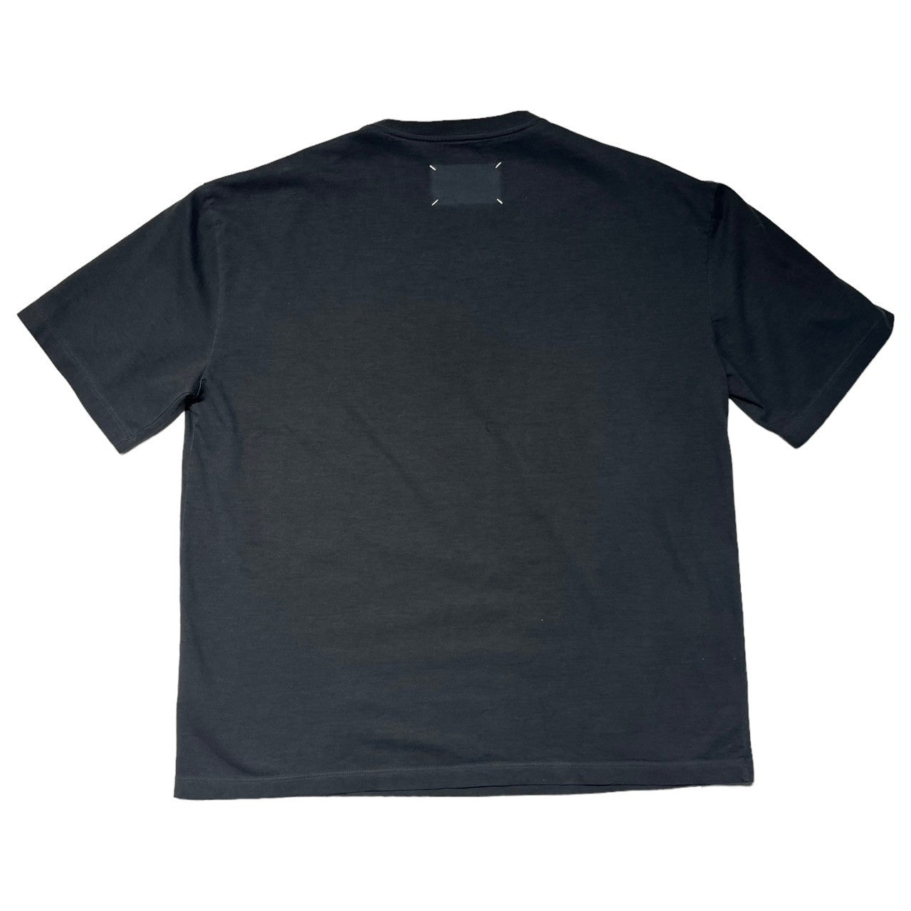 MAISON MARGIELA(メゾンマルジェラ) 22AW GARMENT DYE OVER TEE ガーメント ダイ オーバー Tシャツ S50GC646 46(M程度) ブラック ヴィンテージ加工
