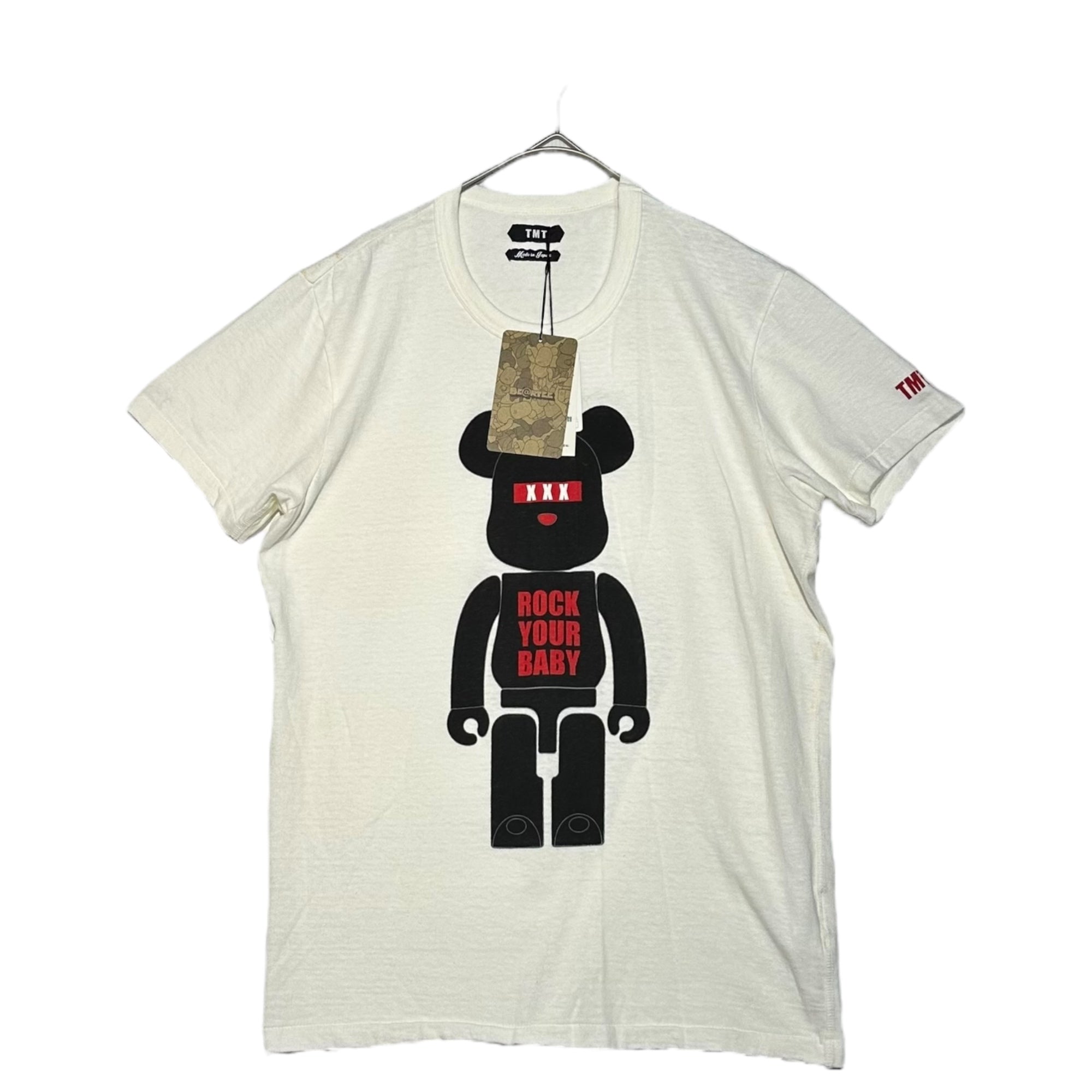 TMT(ティーエムティー) ×BE@BRICK T-shirt ベアブリック Tシャツ TCS-S19BA05 S ホワイト