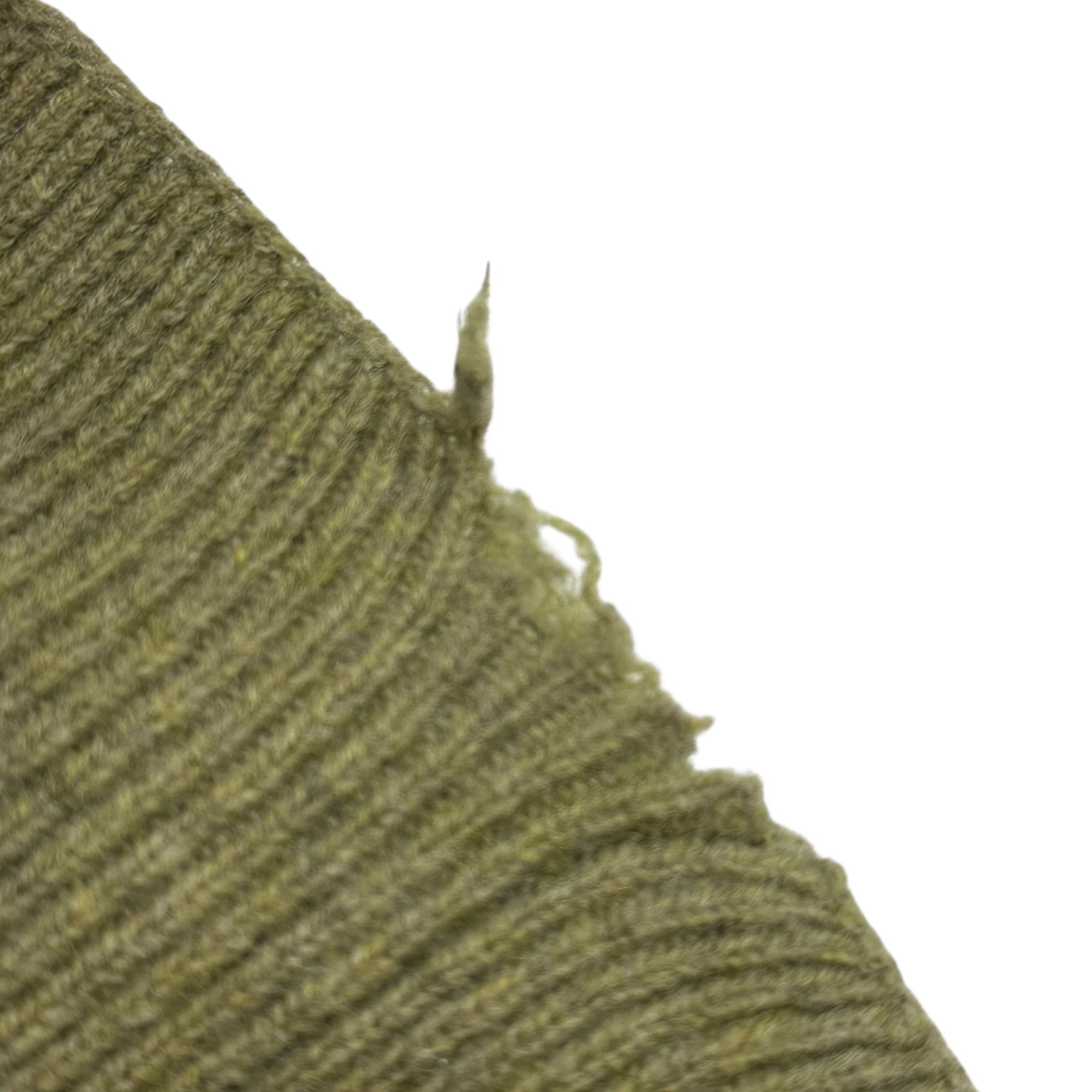 YOHJI YAMAMOTO(ヨウジヤマモト) Wool Rib Snood ウール リブ スヌード カーキ ネックウォーマー