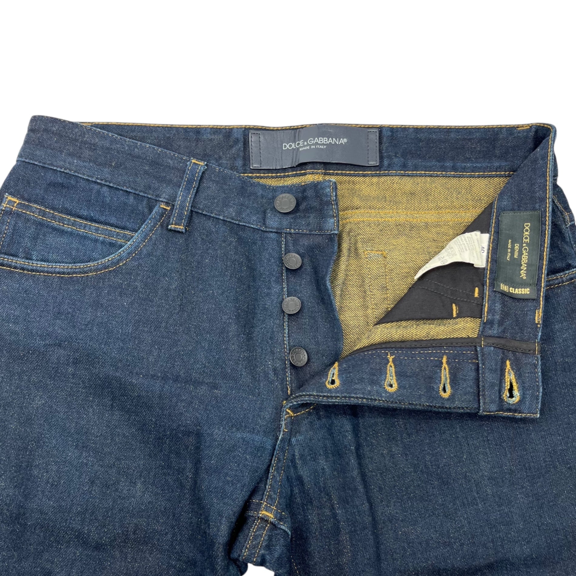 DOLCE&GABBANA(ドルチェ&ガッバーナドルガバ) Slim tapered denim pants スリム テーパード デニム パンツ G6DDCD G8R12 46(M程度) インディゴ