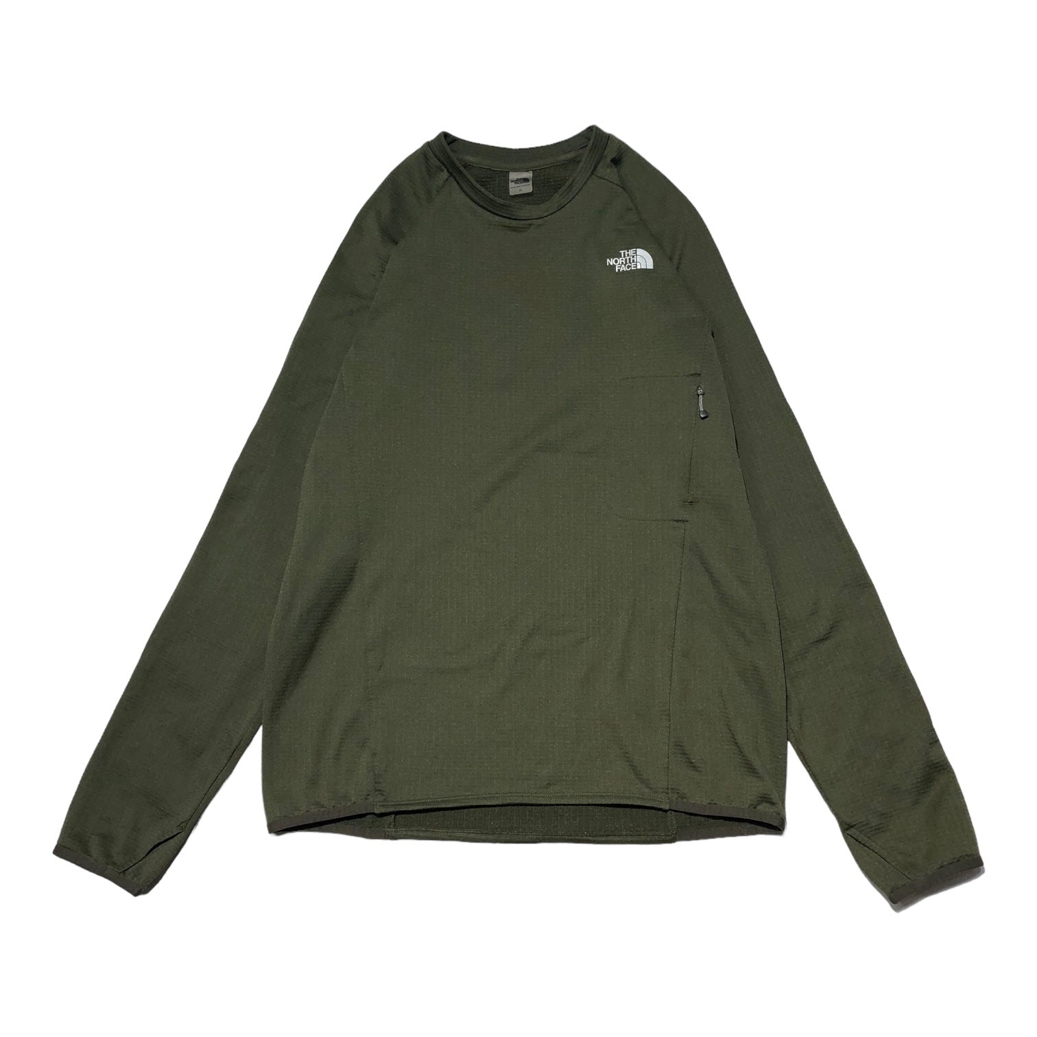 THE NORTH FACE(ノースフェイス) ロングスリーブ サーマル バーサ グリッド クルー NT61879 XL カーキ 長袖 カットソー Tシャツ