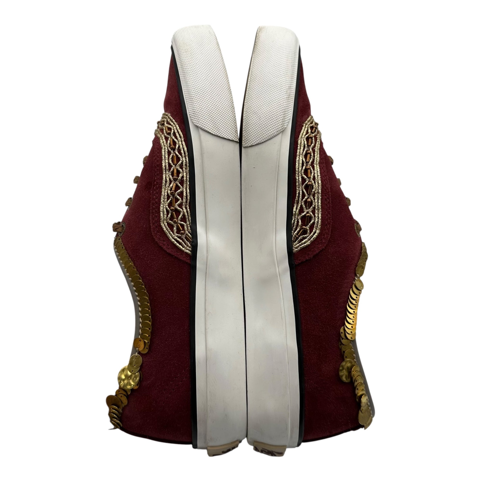 kolor(カラー) 24AW SHOES (C-BORDEAUX) 装飾 ローカット スニーカー 24WCL-A01501 27.5cm ボルドー