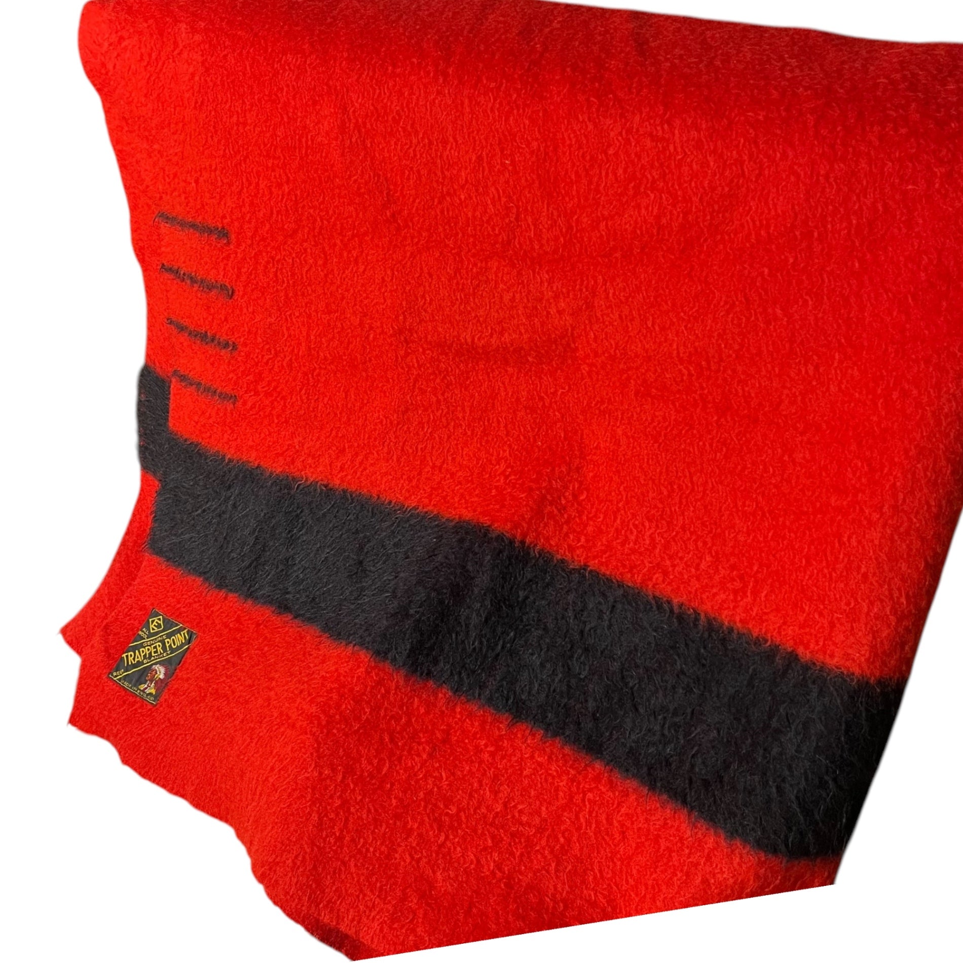 TRAPPER POINT(トラッパーポイント) 40~50's Vintage 3.5point Wool Blanket ヴィンテージ 40年~50年代 ヴィンテージ ウール ブランケット レッド×ブラック