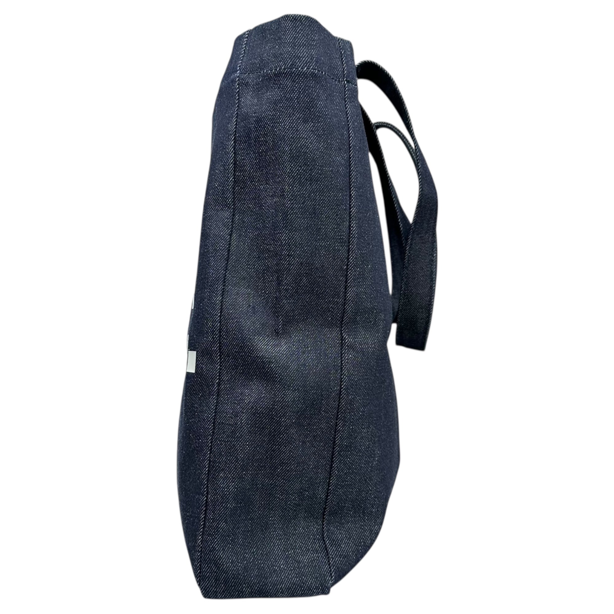 A.P.C.(アーペーセー) Inverted A logo denim tote bag 逆さ A ロゴ デニム トート バッグ インディゴ×ホワイト