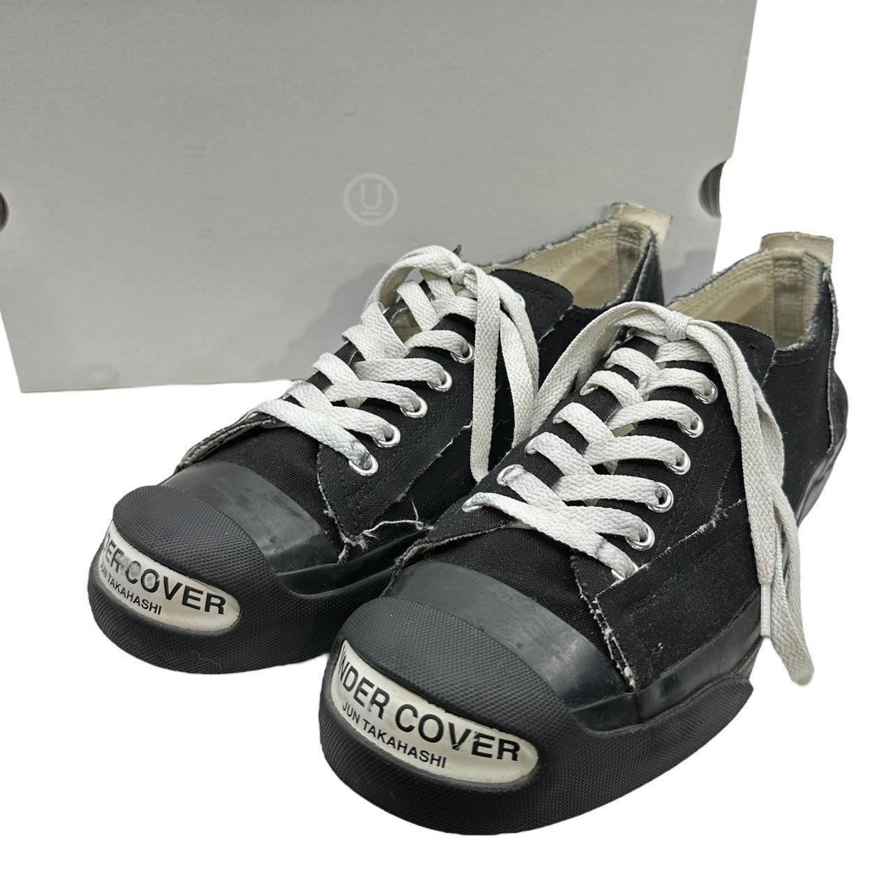 UNDERCOVER(アンダーカバー) Toe Logo Canvas Sneakers Jack Purcell Type トゥ ロゴ キャンバス スニーカー ジャックパーセルタイプ UC2B9F05 M(26.0~26.5cm) ブラック 箱付