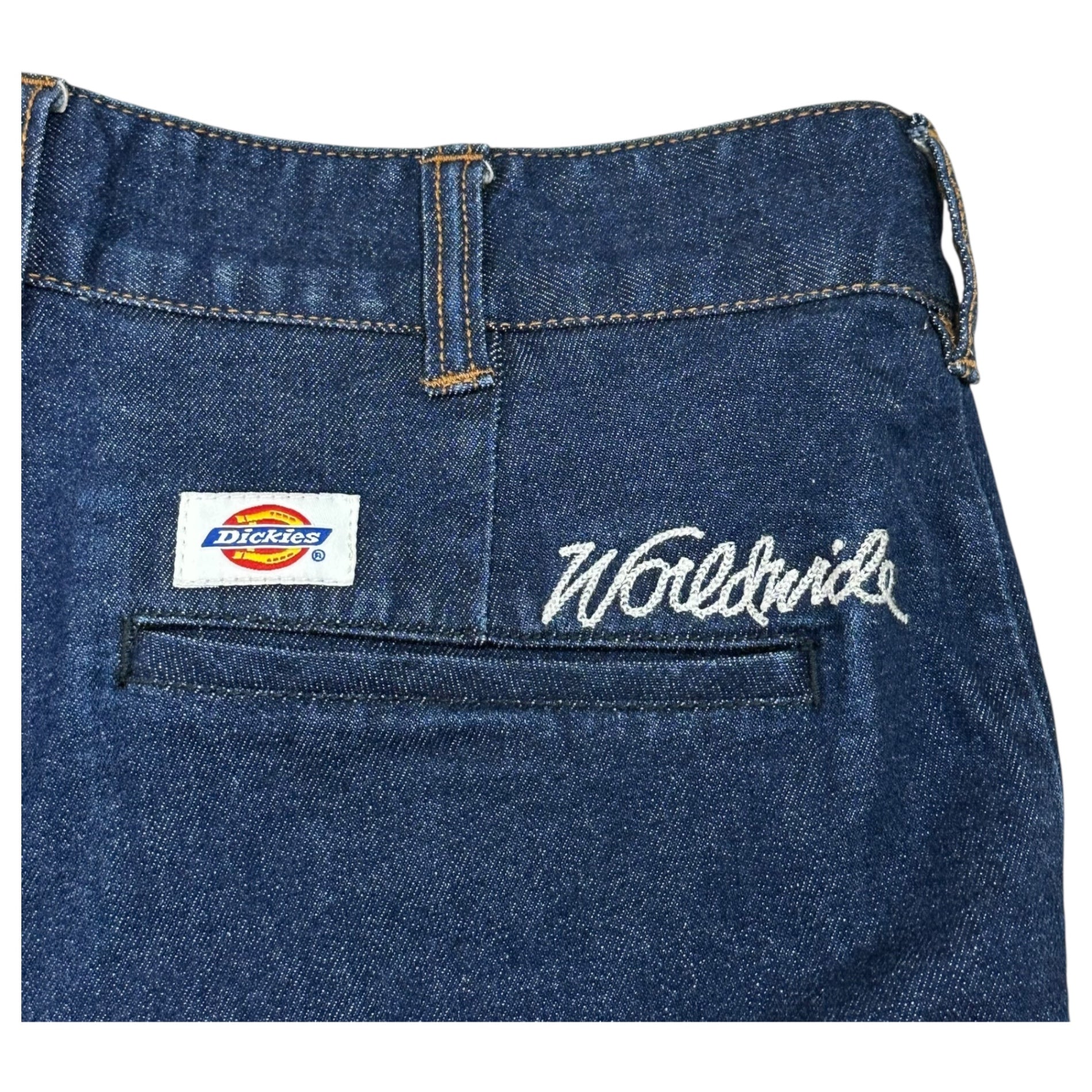 STUSSY×Dickies(ステューシー×ディッキーズ) Double Name Denim Trouser Pants ダブルネーム デニム トラウザー パンツ DI-ST-13FW03M W30 インディゴ