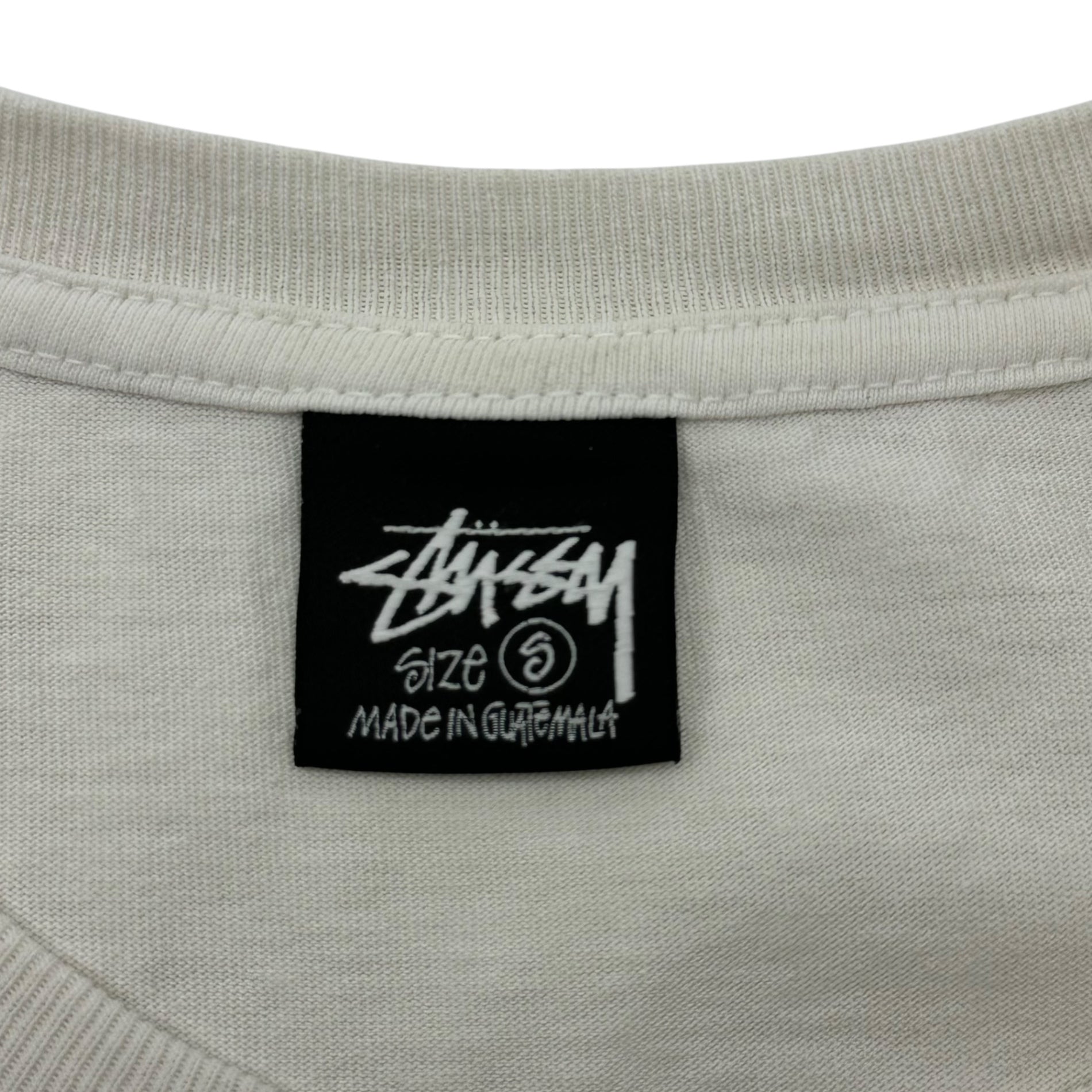STUSSY×MARTINE ROSE(ステューシー×マーティンローズ) 23SS Stand Firm Pigment Dyed Tee コラボ グラフィック ロゴ Tシャツ S ホワイト