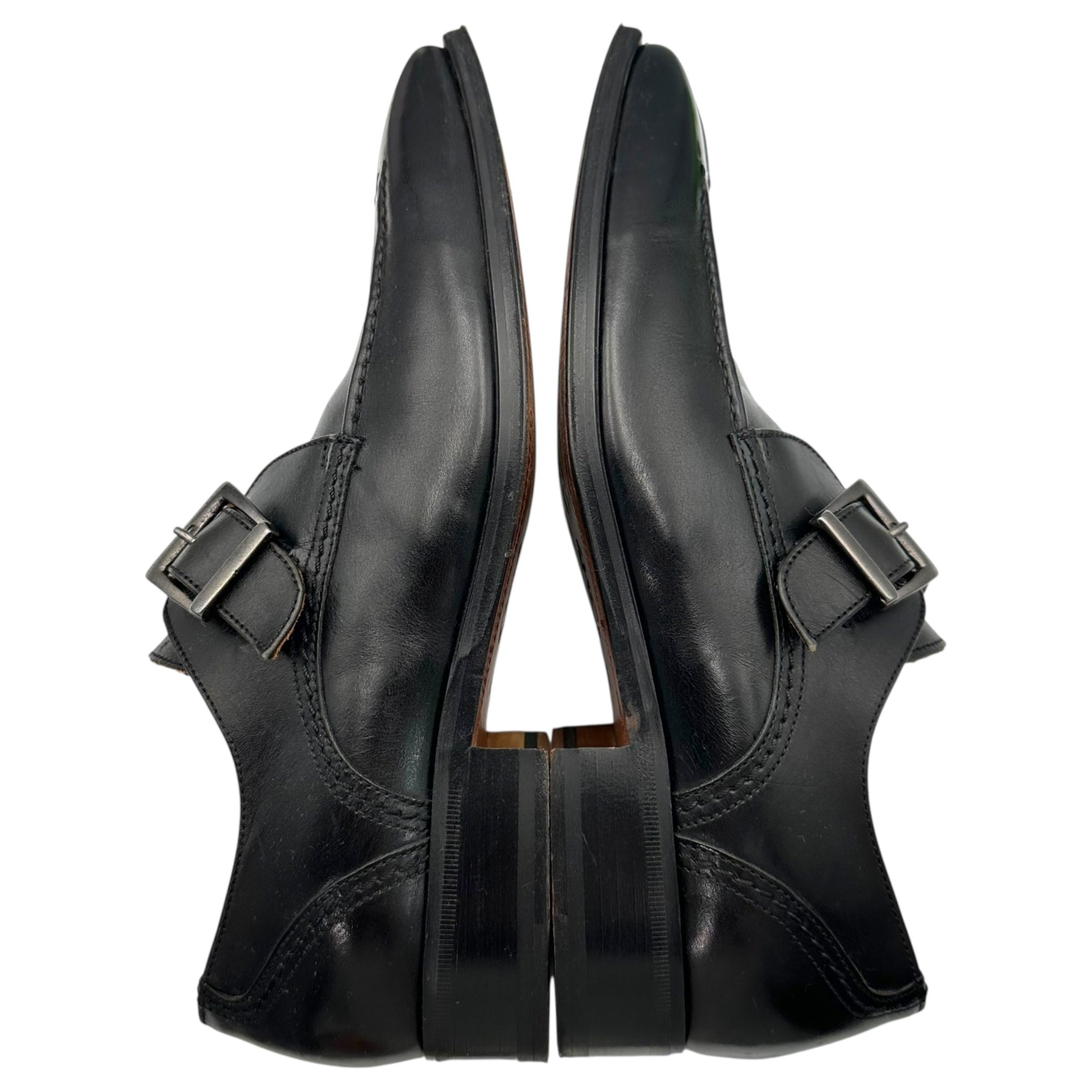 Rosso Fiorentino(ロッソフィオレンティーノ) ITALY made Monk Strap Leather Shoes モンクストラップ レザー シューズ 2609 40(25cm~25.5cm程度) ブラック 革靴 イタリア製