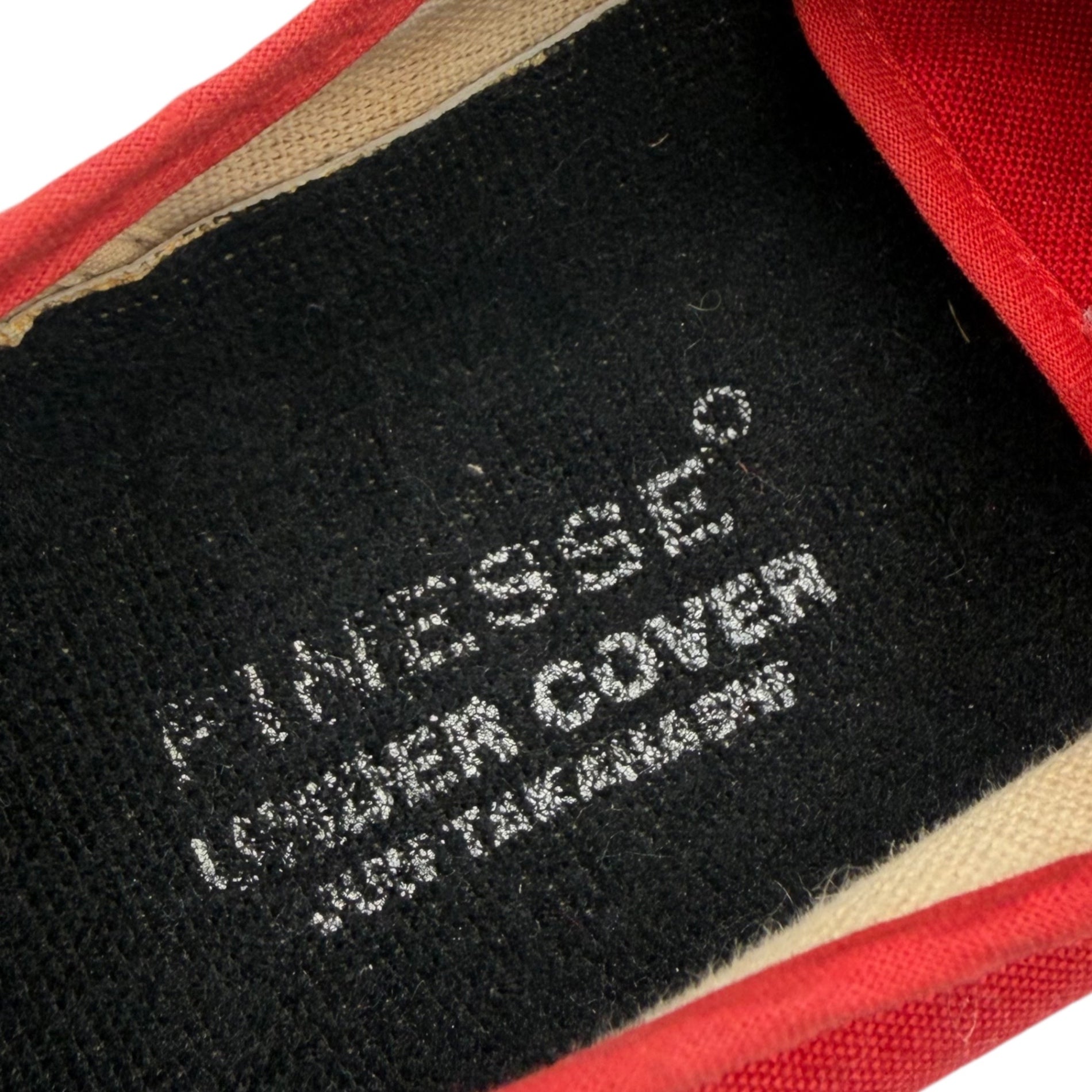 UNDER COVER×FINESSE(アンダーカバー×フィネス) 1999 Canvas low-top sneakers キャンバス ローカット スニーカー 23.5cm レッド