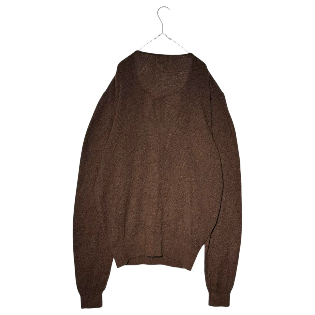 KHAITE(ケイト) Deep V-Neck Cashmere Pullover Knit ディープ Vネック カシミア プルオーバー ニット 40(L) ブラウン