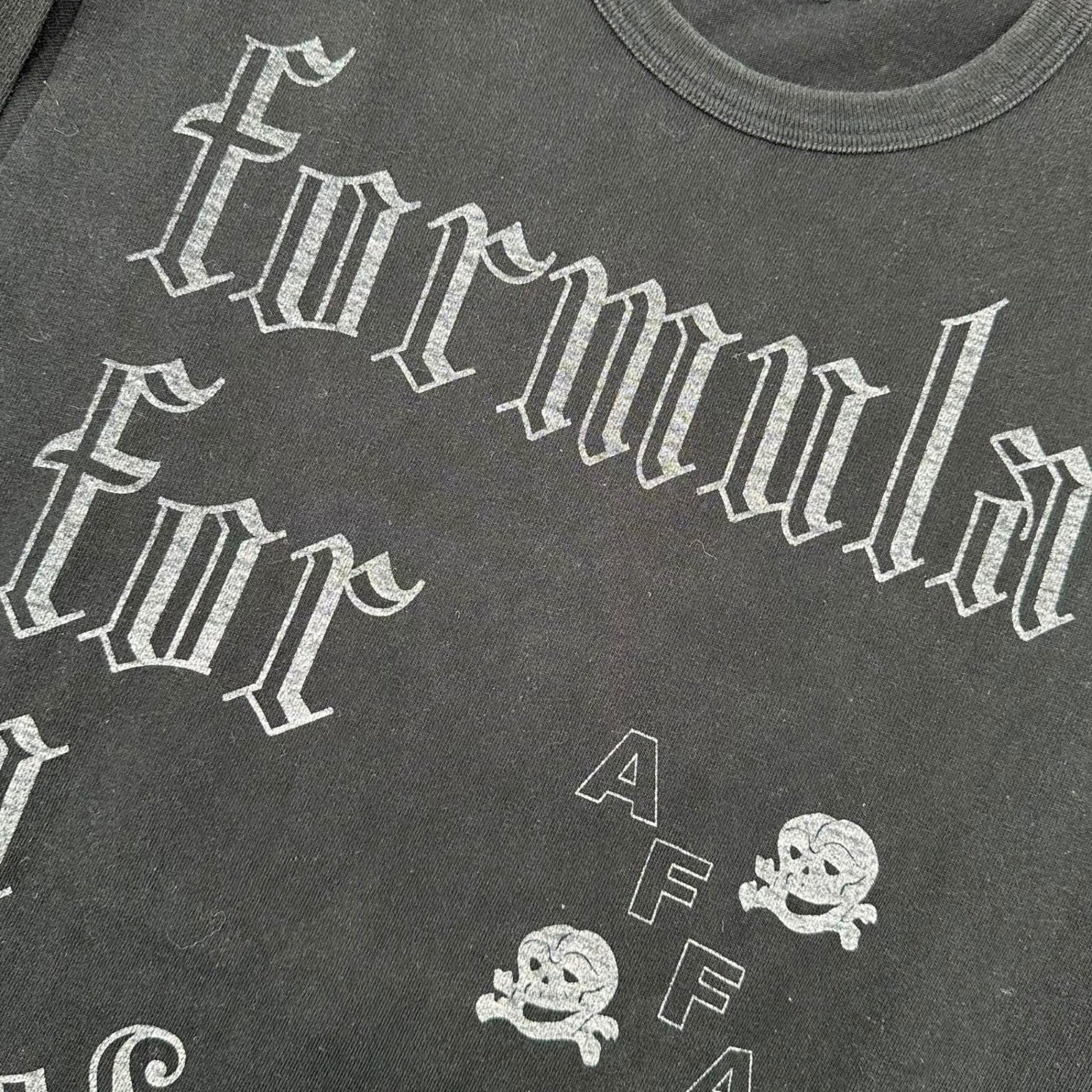 AFFA(エーエフエフエー) 13SS Front Print T-Shirt フロント プリント Tシャツ L ブラック