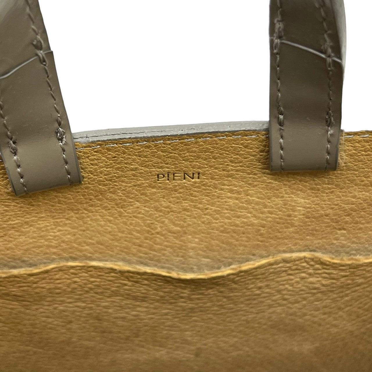 PIENI(ピエニ) 2WAY TATE 2ウェイ トート バッグ ベージュ ショルダーバッグ レザー