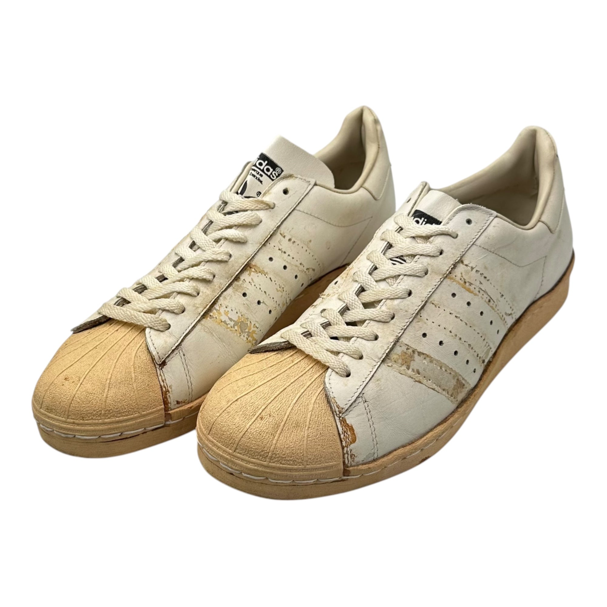 adidas(アディダス) 80's SUPER STAR Sneakers 80年代 スーパースター ローカット スニーカー 12(30cm程度) ホワイト 稀少 フランス製