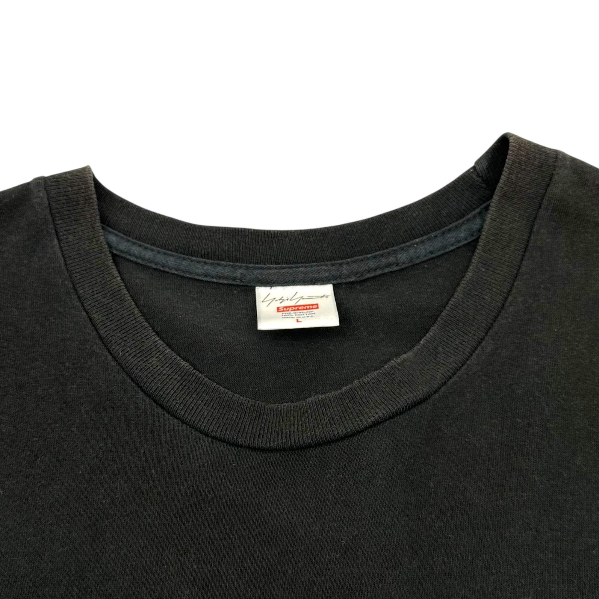 SUPREME×YOHJI YAMAMOTO(シュプリーム×ヨウジヤマモト) 20AW This Was Tomorrow Tee グラフィック Tシャツ L ブラック コラボ 20FW