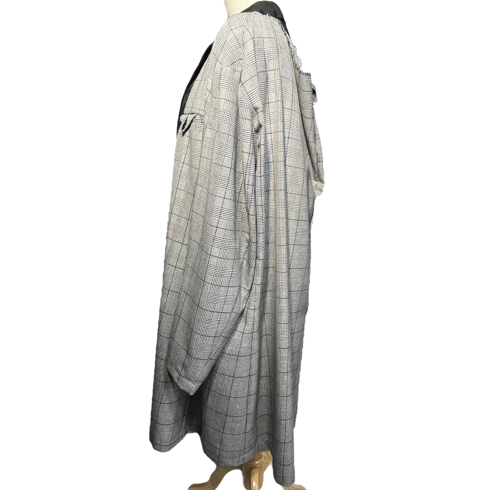 COMME des GARCONS HOMME PLUS(コムデギャルソンオムプリュス) 21AW Layered type check jacket レイヤードタイプ チェック ジャケット PH-J001 M グレー×ブラック AD2021 DARKROOM期