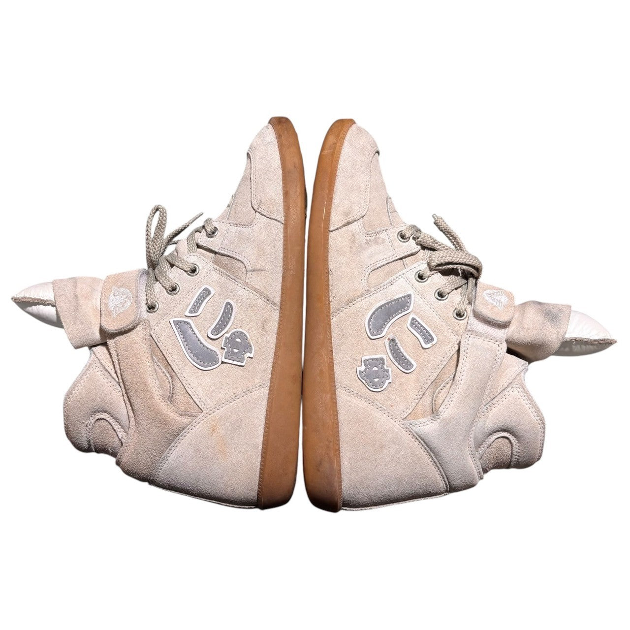 Sangacio(サンガッチョ) にゅ ブーツ 「GRAY」 27cm ベージュ ハイカット スニーカー