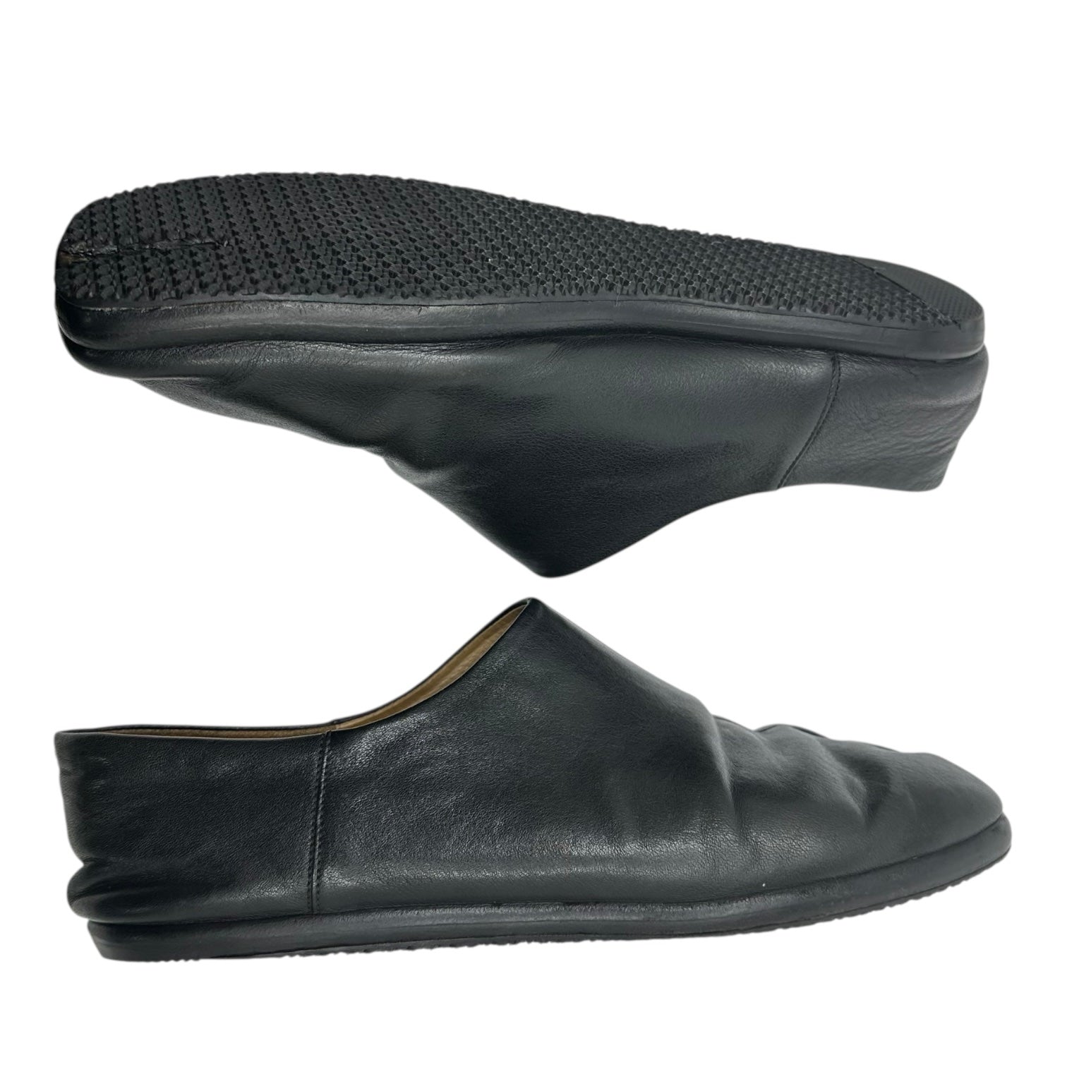 MAISON MARGIELA(メゾンマルジェラ) Tabi Babouche 足袋 バブーシュ レザー スリッポン 42(27.0cm程度) ブラック