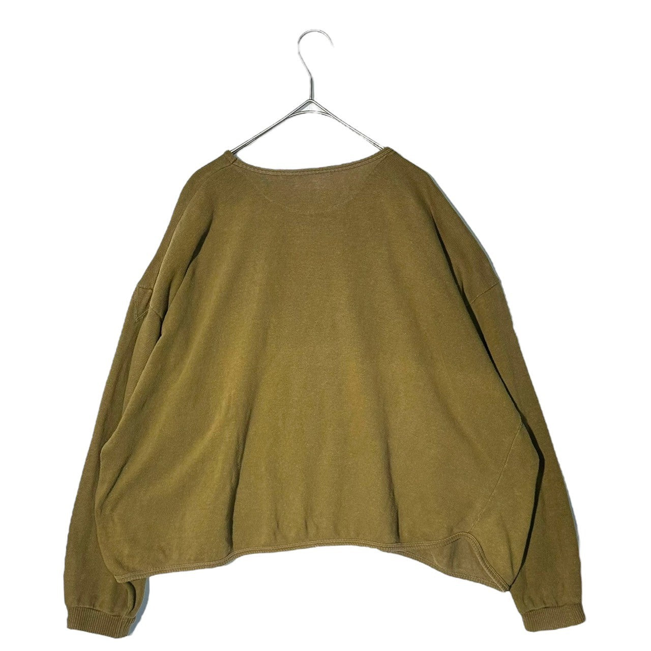 Y's(ワイズ) 70~80's Initial Tag Short Length Wide Silhouette Deer Pullover Cut and Sewn 初期タグ ショート丈 ワイド シルエット 鹿の子 プルオーバー カットソー FREE ブラウン 稀少 女性物 男性着用可能