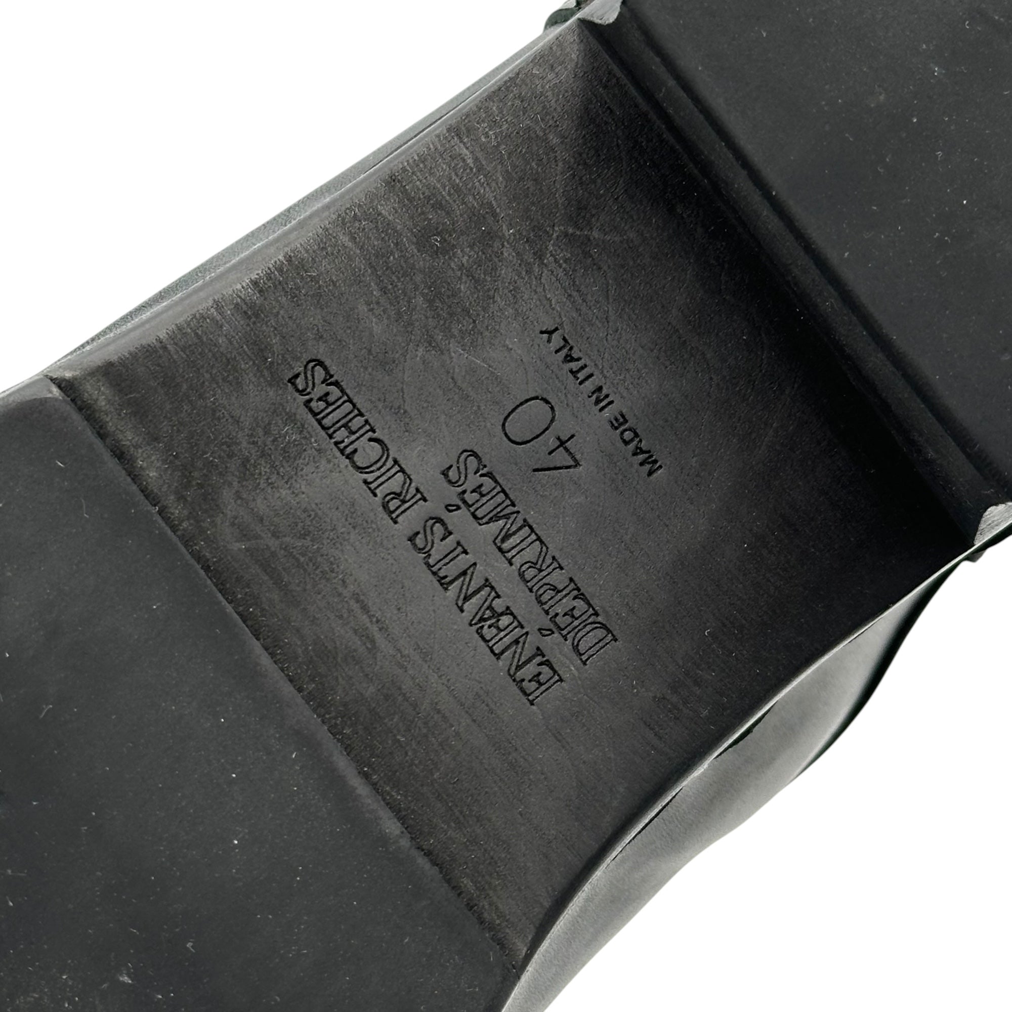 ENFANTS RICHES DEPRIMES(アンファン リッシュ デプリメ) Studded Leather Clogs スタッズ レザー クロッグス メタル スリッポン 40 ブラック×シルバー NUBIANなど取扱 ERD