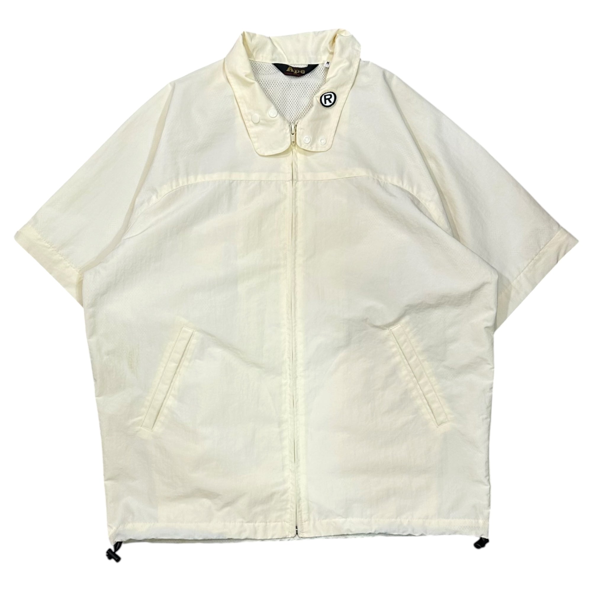 A BATHING APE(アベイシングエイプ) 1990's 2Way Nylon Jacket ナイロン ジャケット M アイボリー 90年代