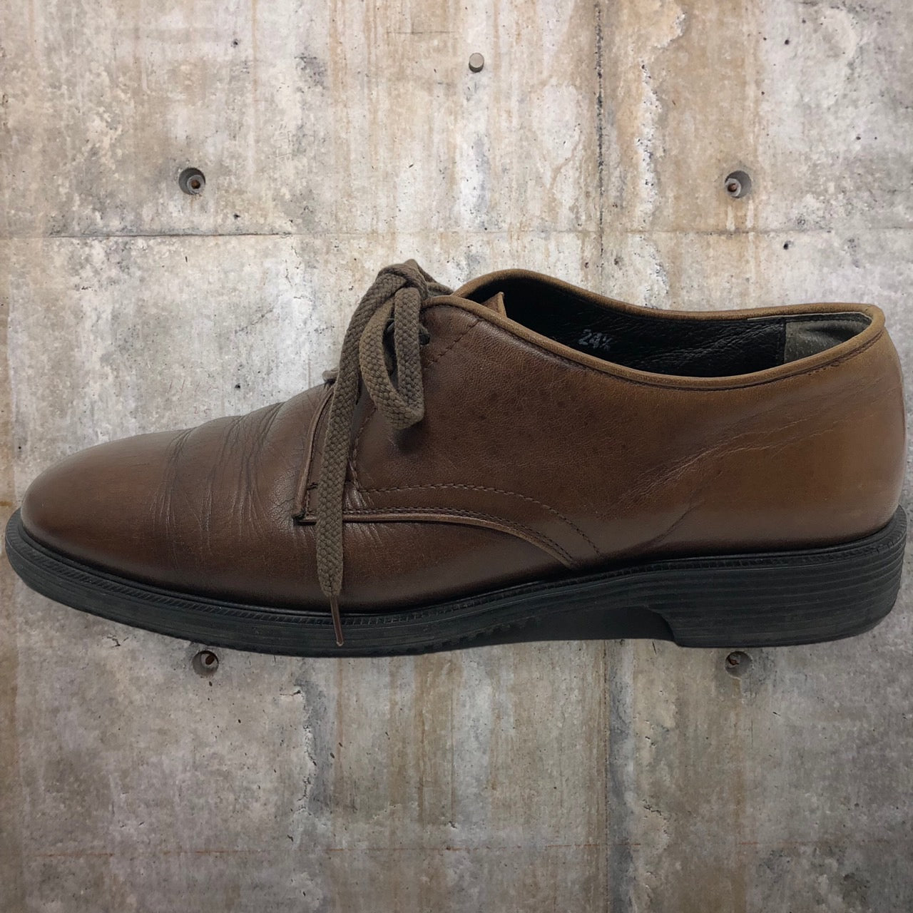 COMME des GARCONS HOMME(コムデギャルソンオム) 3ホールプレーントゥシューズ 24.5 ブラウン