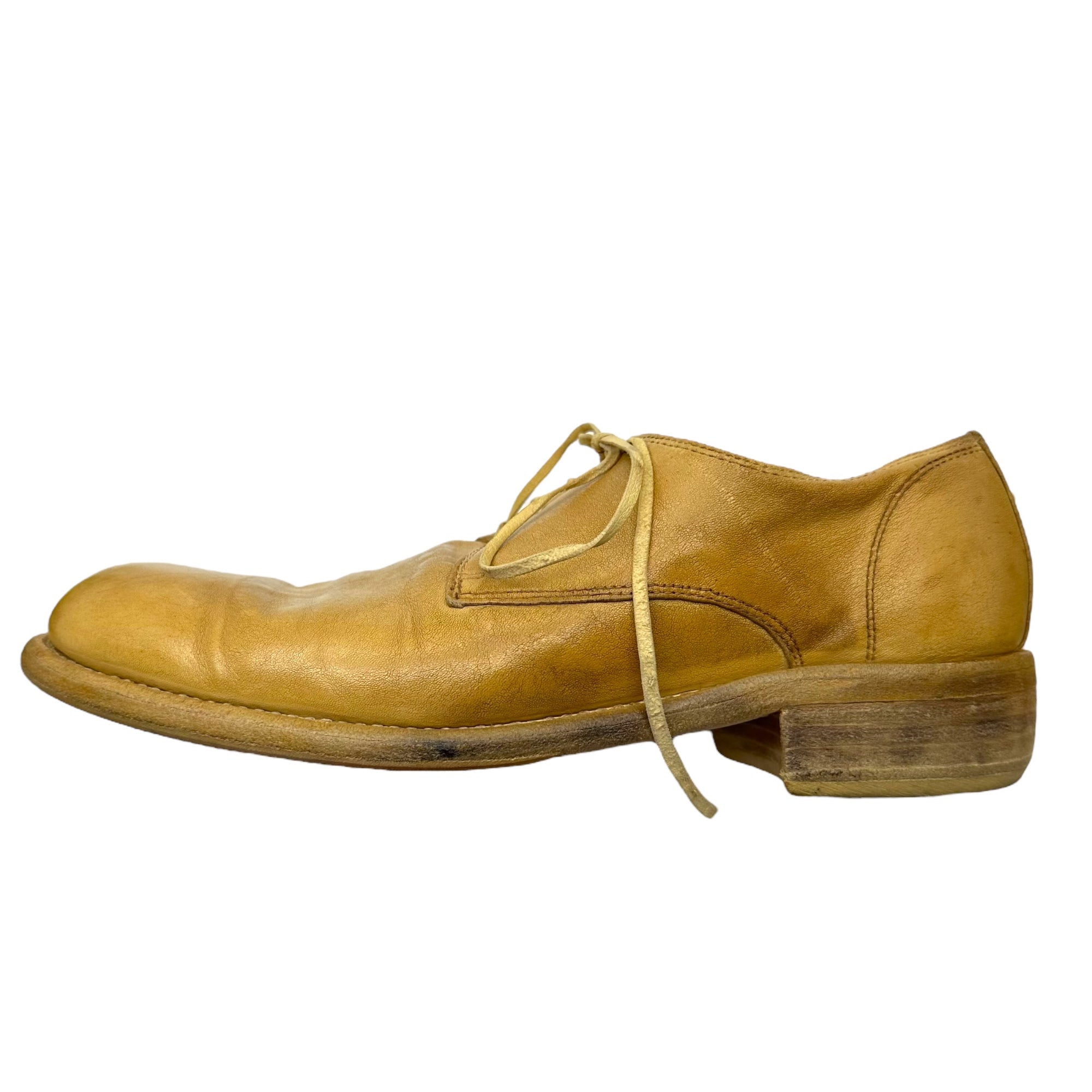 GUIDI(グイディ) DONKEY FULL GRAIN ダービー シューズ 992 41(26.5cm程度) ベージュ レザー シューズ 革靴 箱付