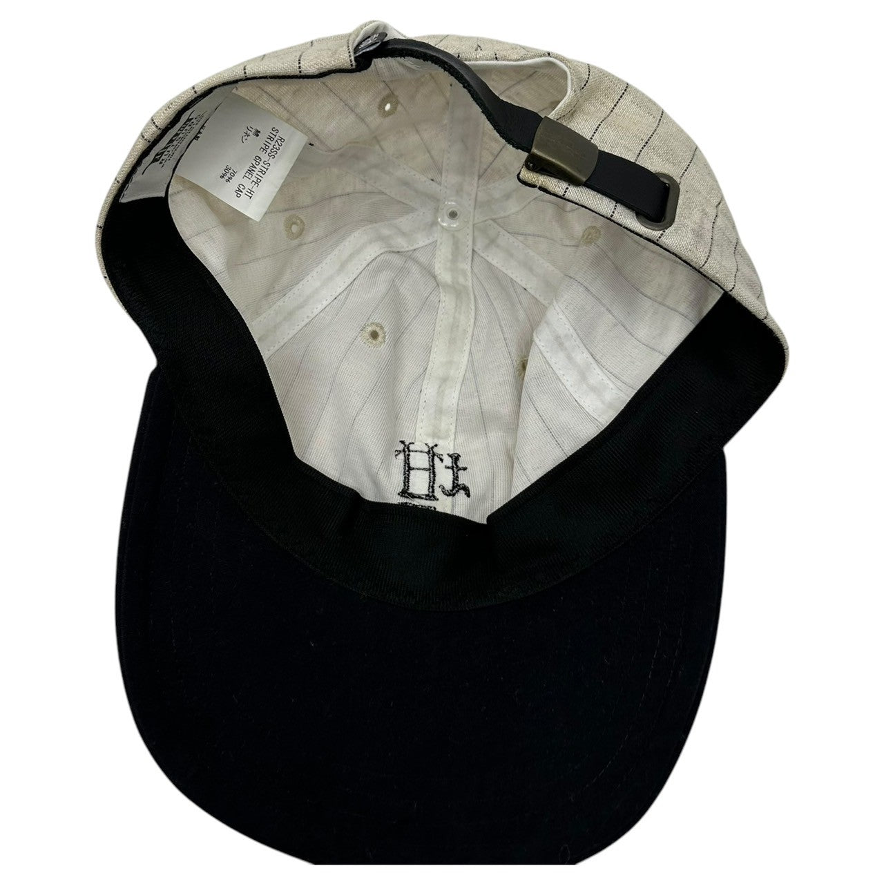 坩堝(ルツボ) STRIPE 6PANEL CAP ストライプ ロゴ キャップ R23SS-STRIPE-HT ロゴ ベースボール 帽子