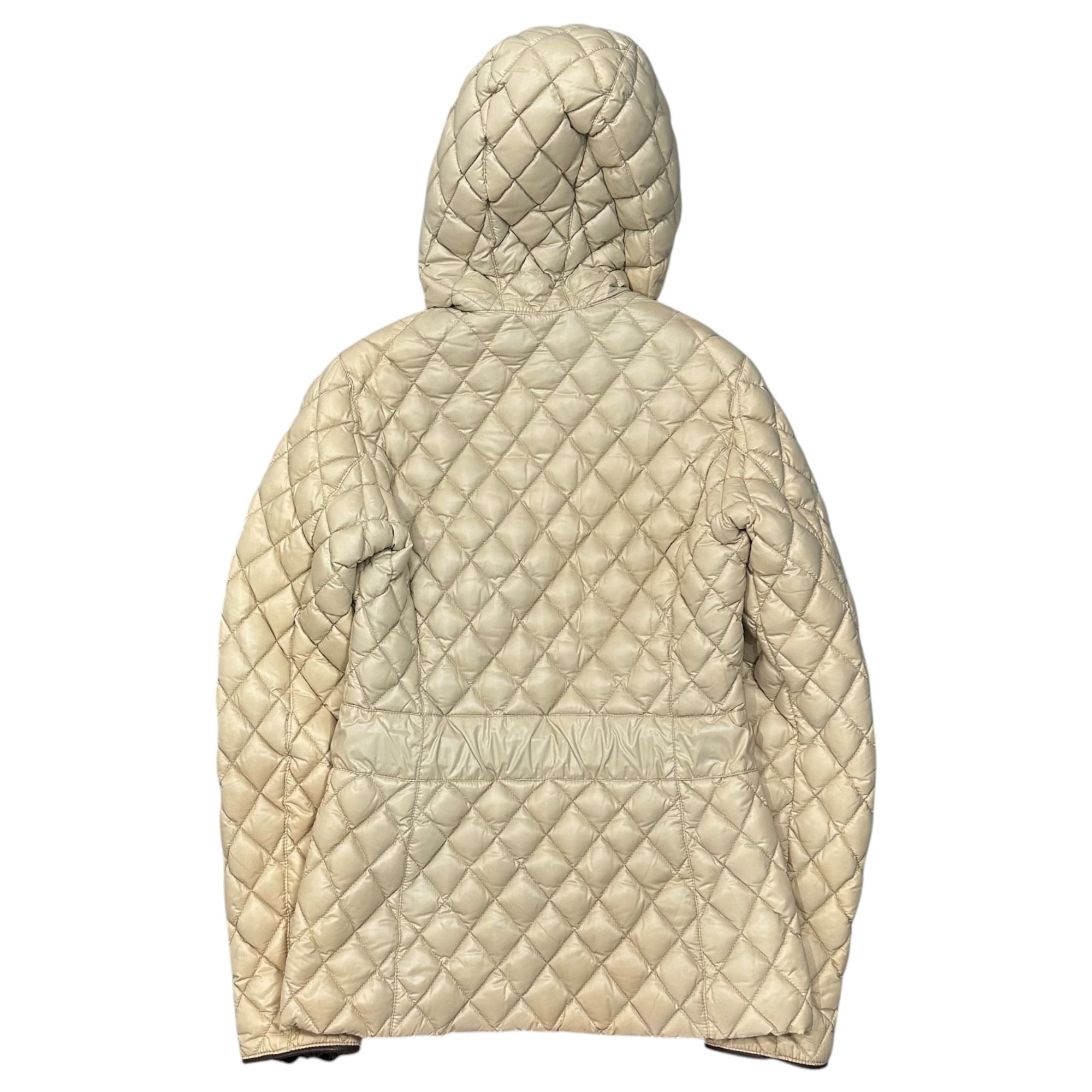 DUVETICA(デュベティカ) CINISCA Belted Quilted Down Jacket ベルテッド キルティング ダウン ジャケット D.3010.00/1057.R 42 ベージュ レザーパイピング