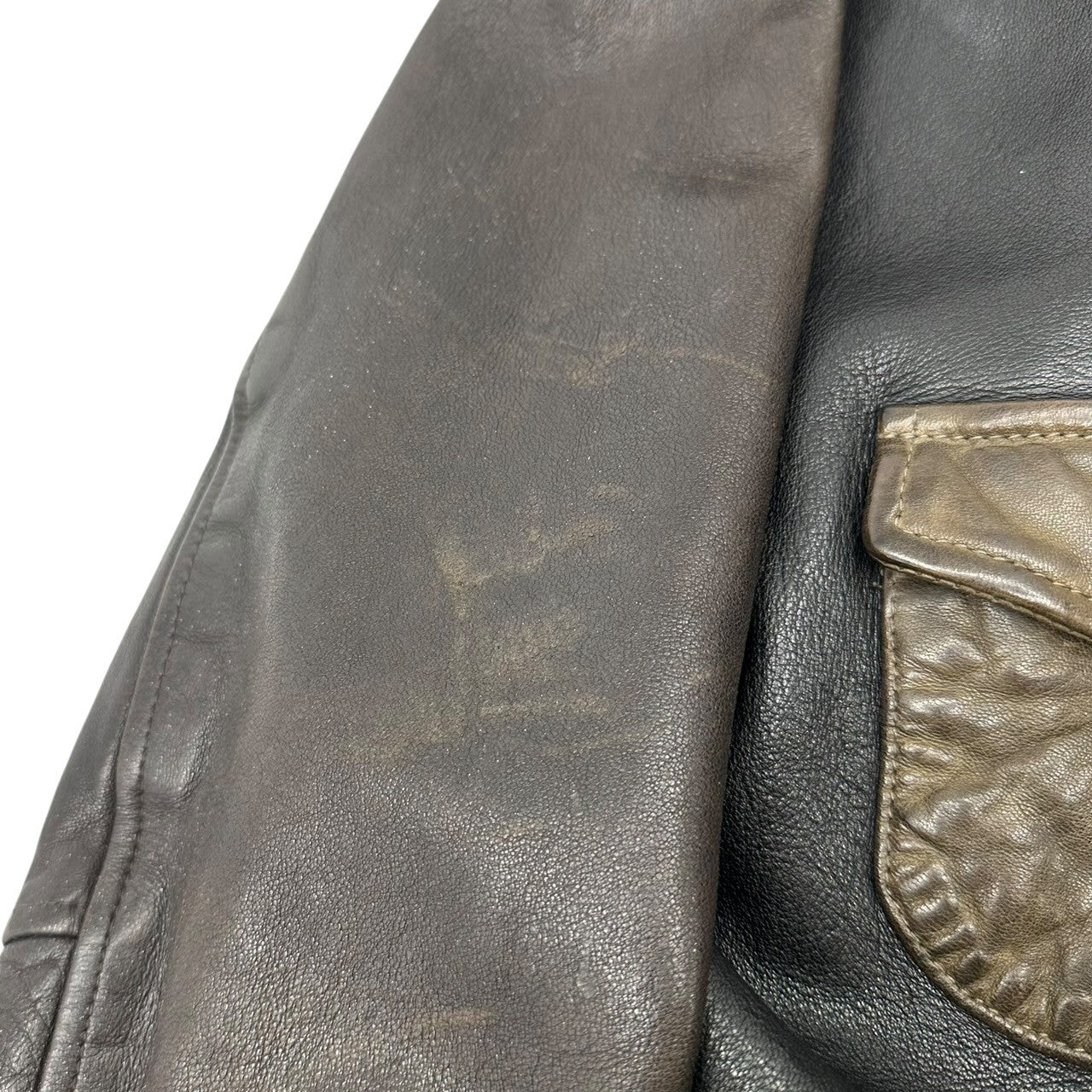 glamb(グラム) Switching Single Leather Riders Jacket 切替 シングル レザー ライダース ジャケット 2(M程度) ブラック×ベージュ×ブラウン