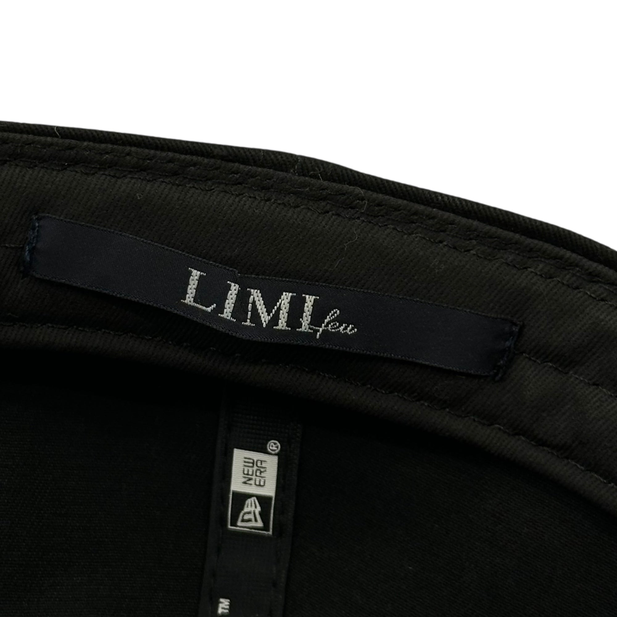 LIMI feu New Era(リミフゥ × ニューエラ) 19AW 9TWENTY Brand Logo 6 Panel Cap ブランド ロゴ 6パネル キャップ 名作コラボ 稀少品 ブラック×ホワイト