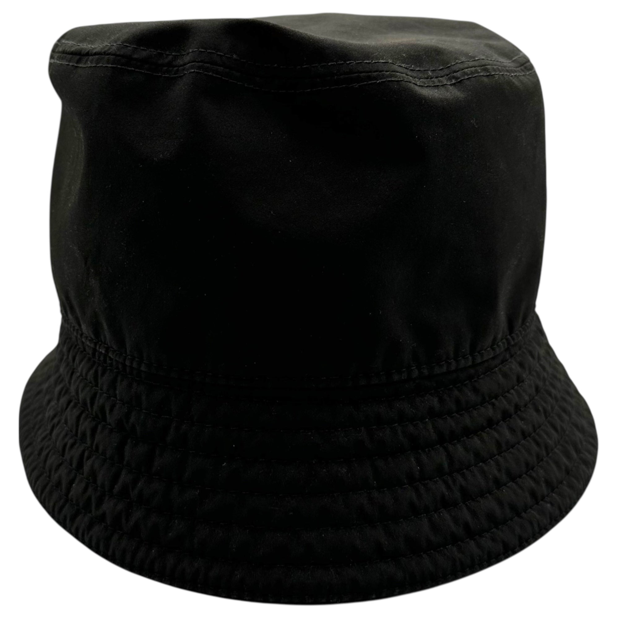 PRADA(プラダ) 00's OLD Rubber Logo Bucket Hat オールド ラバーロゴ バケット ハット L ブラック×レッド PRADA SPORT
