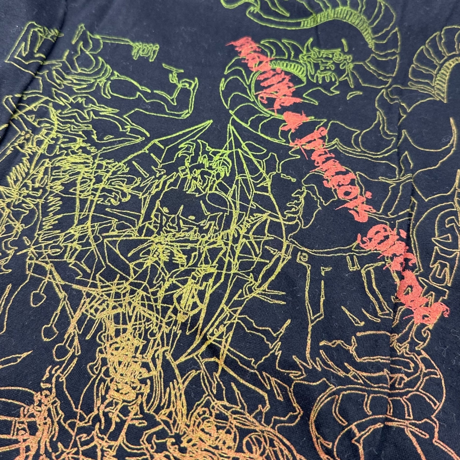 MARITHE FRANCOIS GIRBAUD(マリテフランソワジルボー) 00's Snake Print Hand Embroidery L/S T-Shirt スネーク プリント 手刺繍 長袖 Tシャツ M7-6013 L ブラック Y2K カットソー