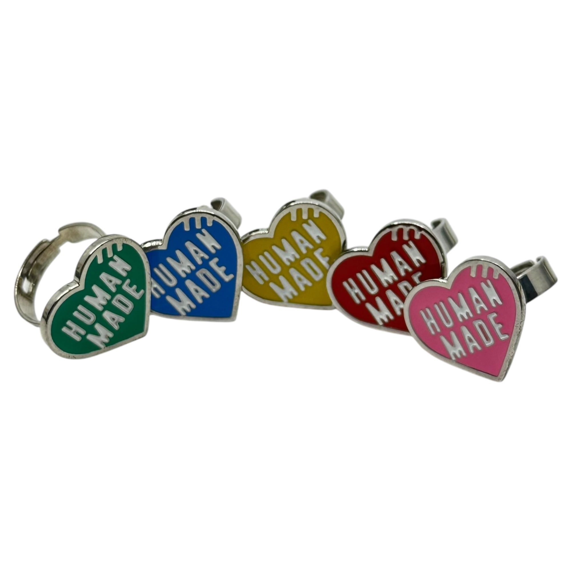HUMAN MADE(ヒューマンメイド) HEART RING ハート リング 5色 セット 16号 -