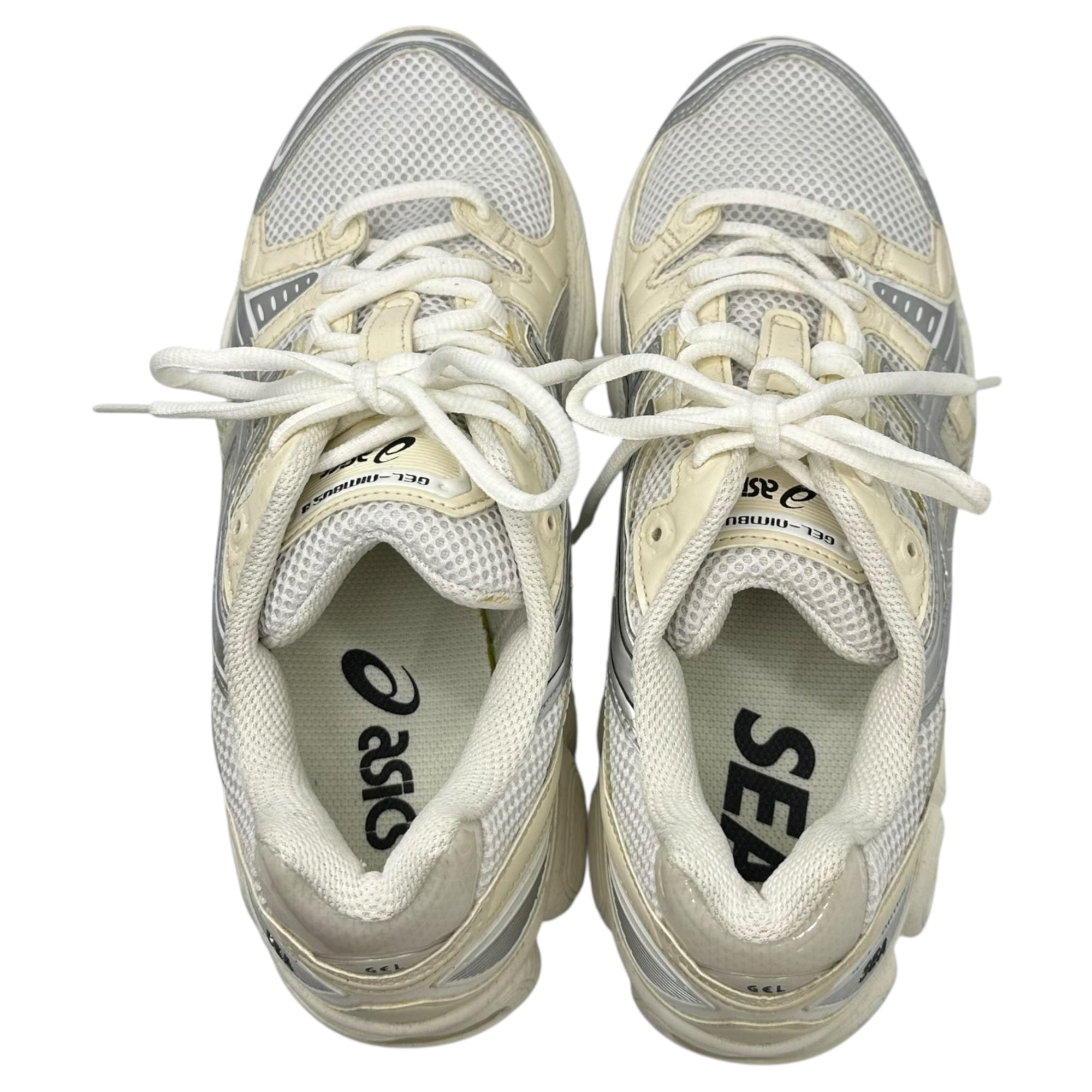 asics×WIND AND SEA(アシックス×ウィンダンシー) Gel-Nimbus 9 "White/Pure Silver" ゲルニンバス 9 1201A801-100 27cm ホワイト×アイボリー ローカット スニーカー コラボ