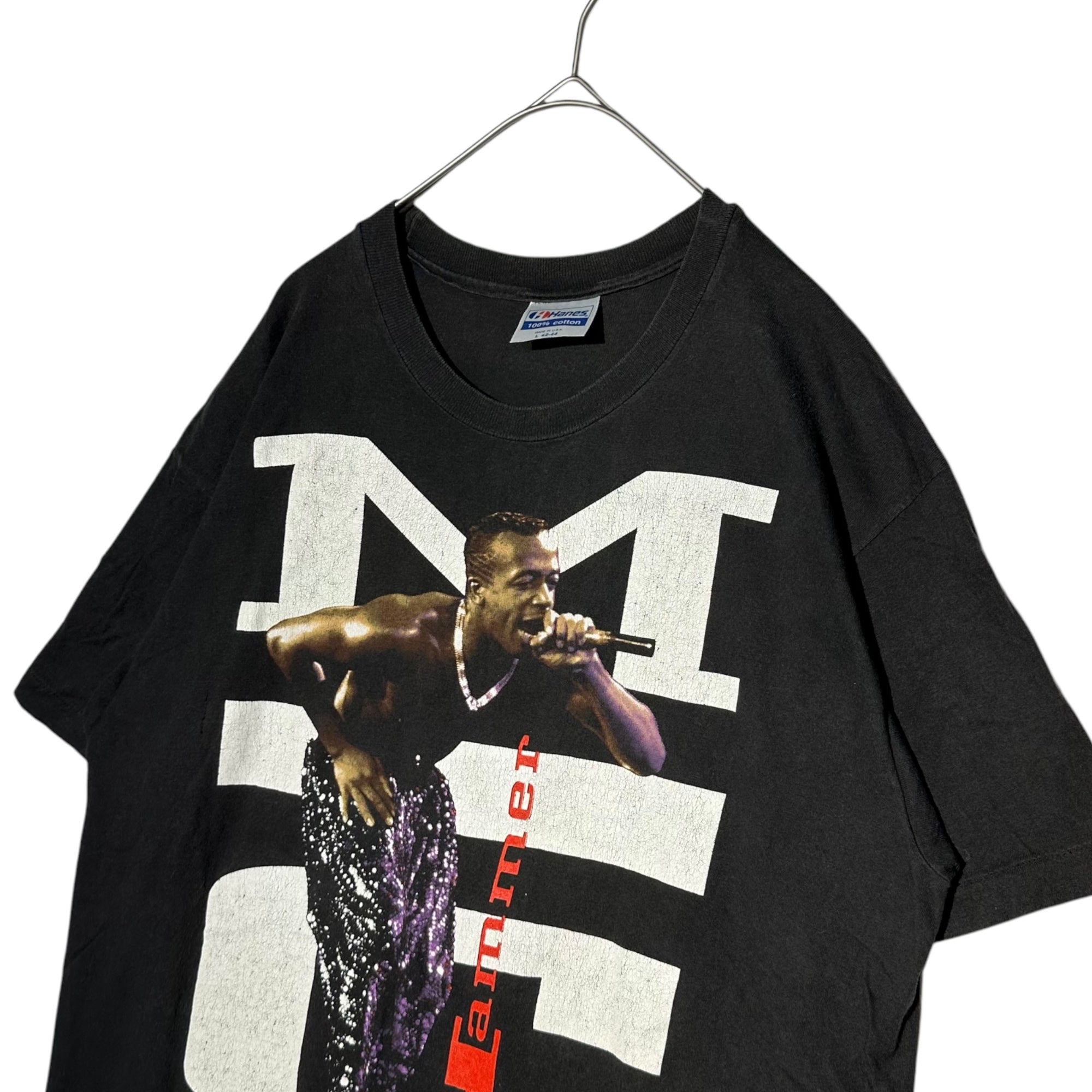 VINTAGE(ヴィンテージ) ©1991 "MC Hammer" Wembley Stadium Original Tour Tee エムシー ハマー ツアー ヴィンテージ Tシャツ L ブラック 90's 90年代 ヒップホップ USA製