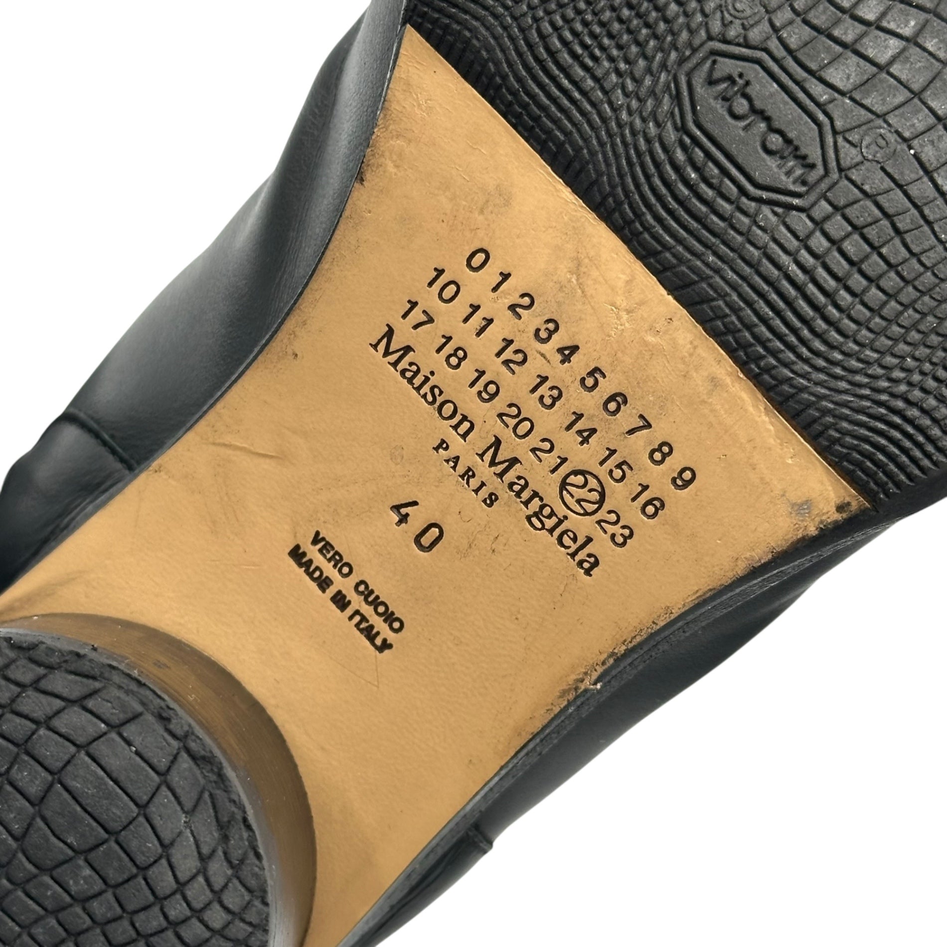 MAISON MARGIELA(メゾンマルジェラ) TABI ANKLE BOOTS H60 足袋 アンクル ブーツ 6cm S57WU0132 40(26cm程度) ブラック タビ