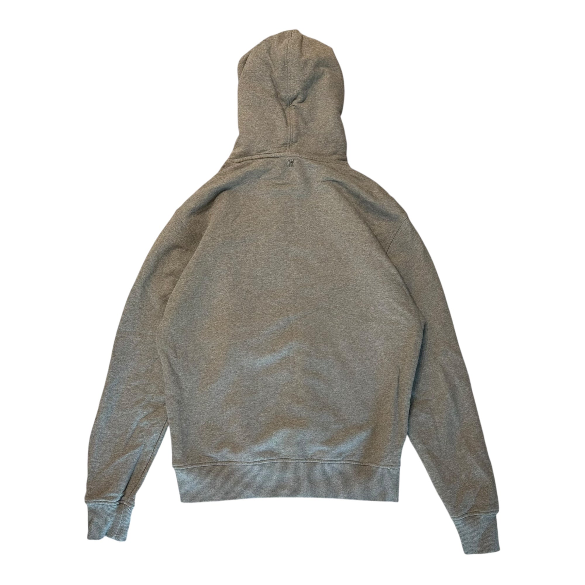 ami alexandre mattiussi(アミアレクサンドルマテュッシ) 24SS SMALL RED AMI DE COEUR HOODIE ハート ロゴ 刺繍 プルオーバー パーカー BFUSW200.730 L ライトグレー AMI PARIS