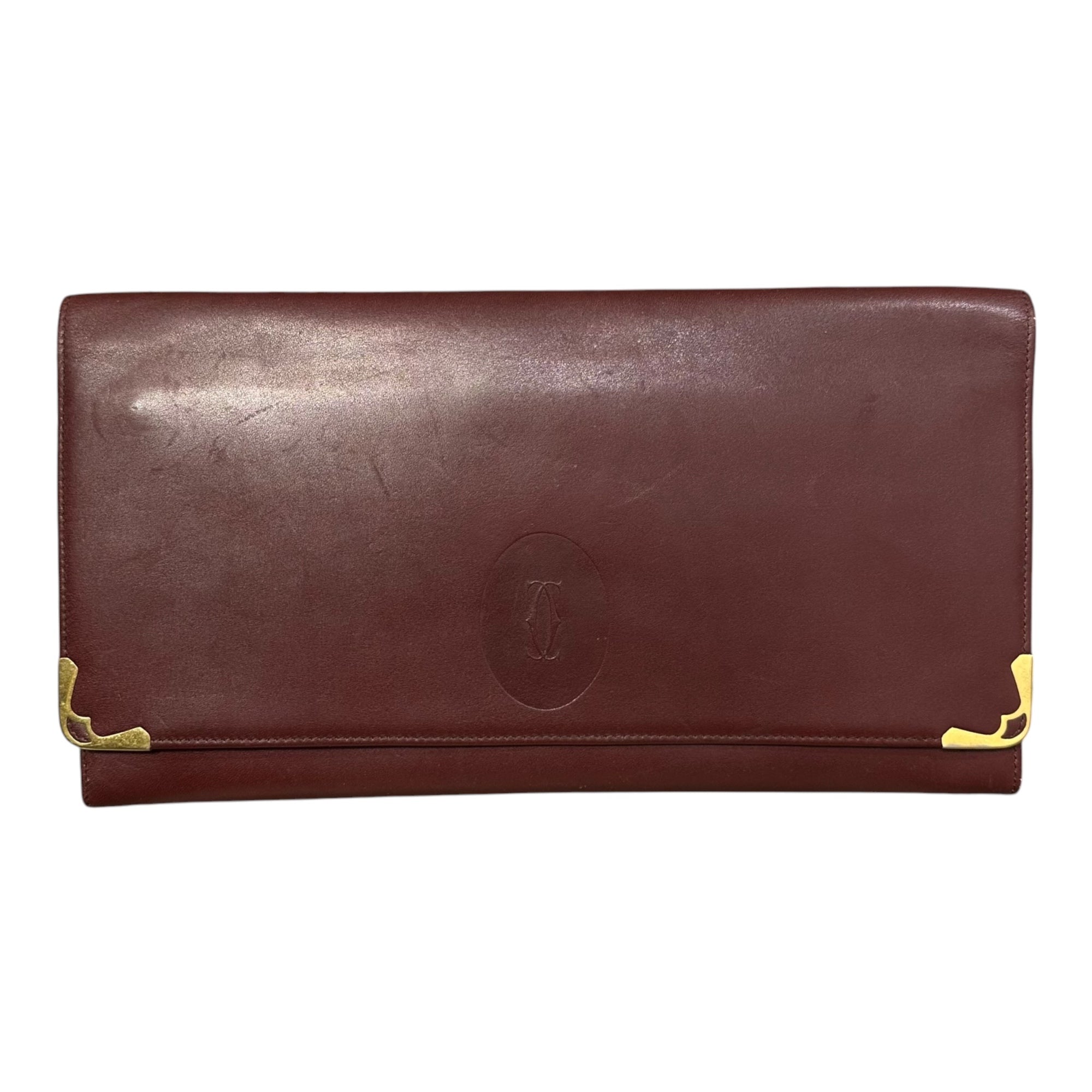 Cartier(カルティエ) Must de Cartier clutch bag マストライン クラッチ バッグ ボルドー
