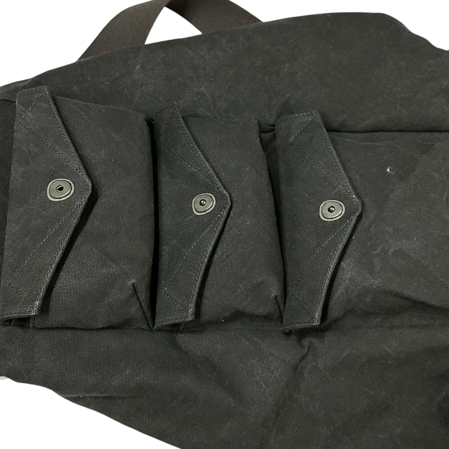 Y's for men(ワイズフォーメン) 25SS C6 CANVAS BIO MILITARY RUCKSACK キャンバス バイオ ミリタリー リュック サック バックパック MP-I01-061-1-03 FREE ブラック タグ付属 国内参考定価72,600円(税込)