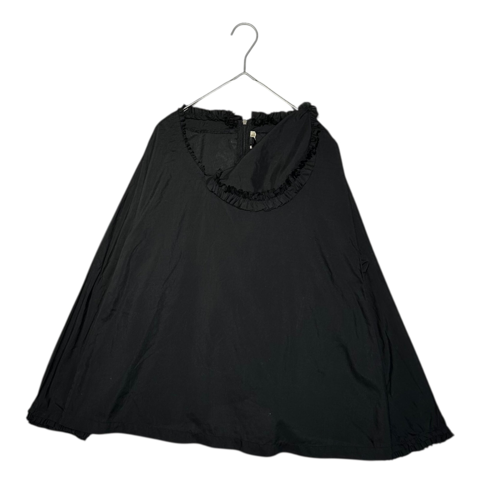COMME des GARCONS COMME des GARCONS(コムデギャルソンコムデギャルソン) 15AW Asymmetrical Ruffle collar L/S Blouse アシンメトリー フリル カラー 長袖 ブラウス RP-B026 M ブラック AD2015