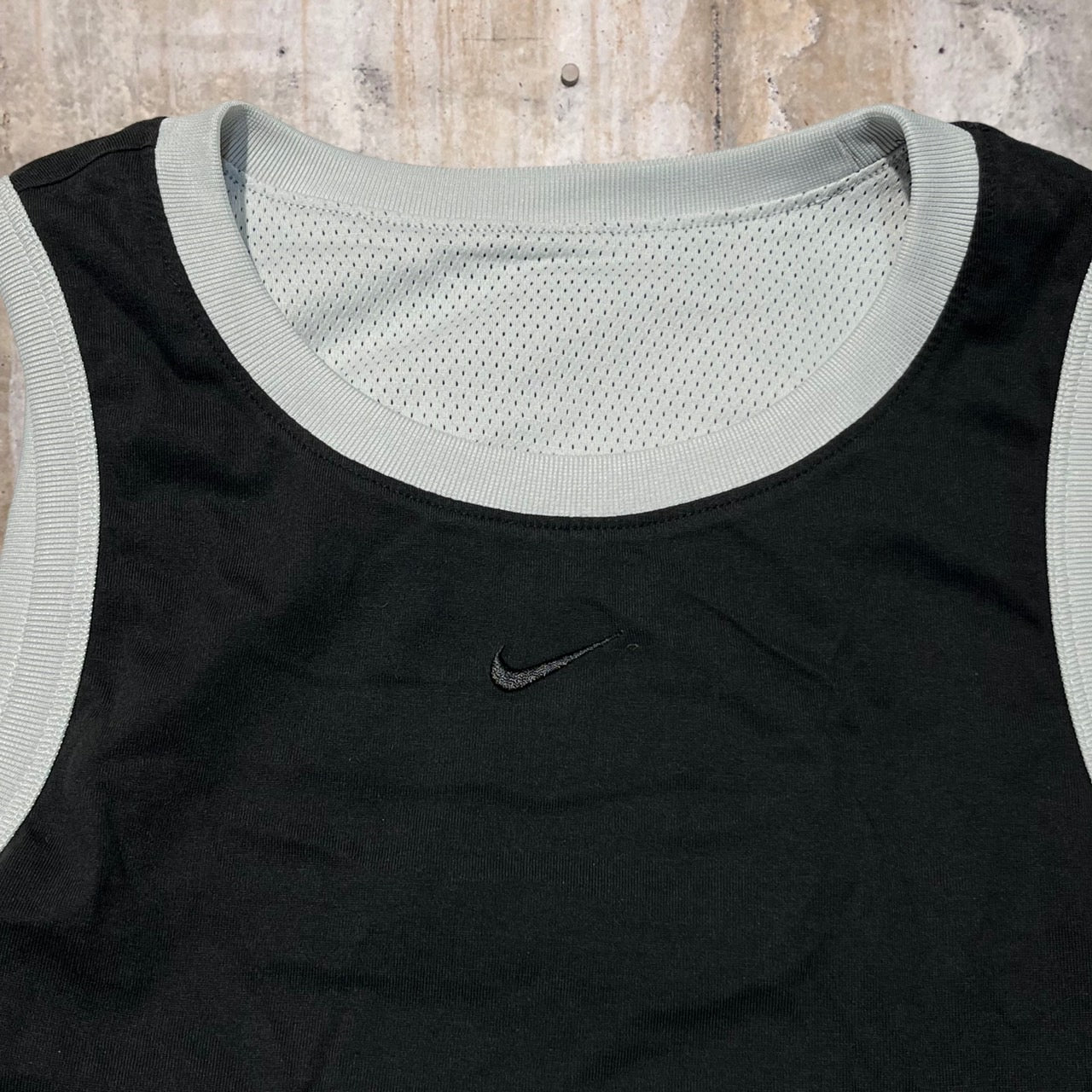 NIKE(ナイキ) 00'sリバーシブルロゴ刺繍タンクトップ/ユニフォーム/ゲームシャツ S ブラック