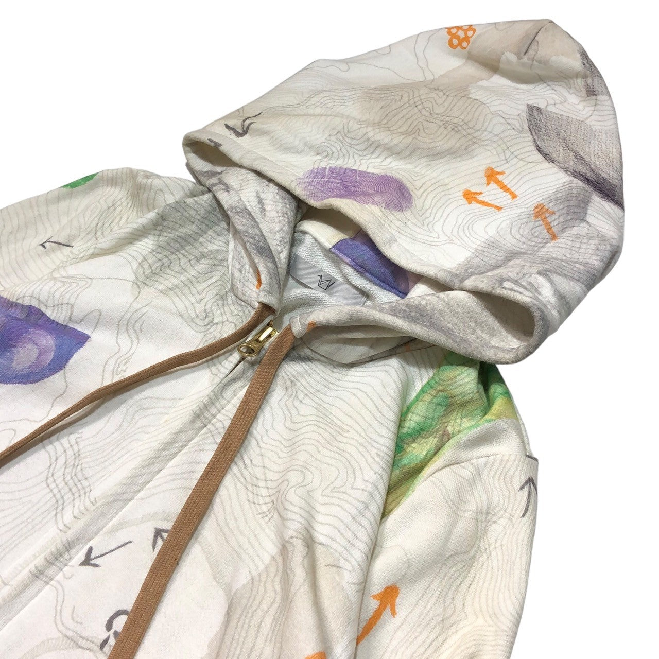 ohta(オオタ) 14SS All-over pattern zip-up hoodie 総柄 ジップアップ パーカー 14SS-JM-03P SIZE S マルチカラー