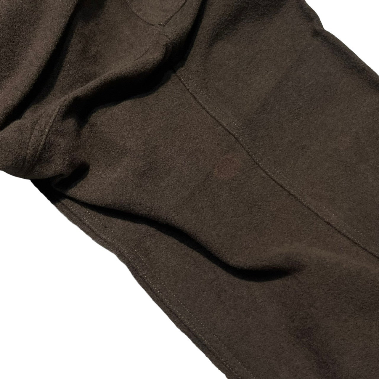 ISSEY MIYAKE(イッセイミヤケ) 80's ~ 90's Heavyweight cotton band collar flannel shirt ヘビー ウェイト バンドカラー コットン フランネル シャツ ハミルトン社製 I61733-B M ブラウン イッセイミヤケ