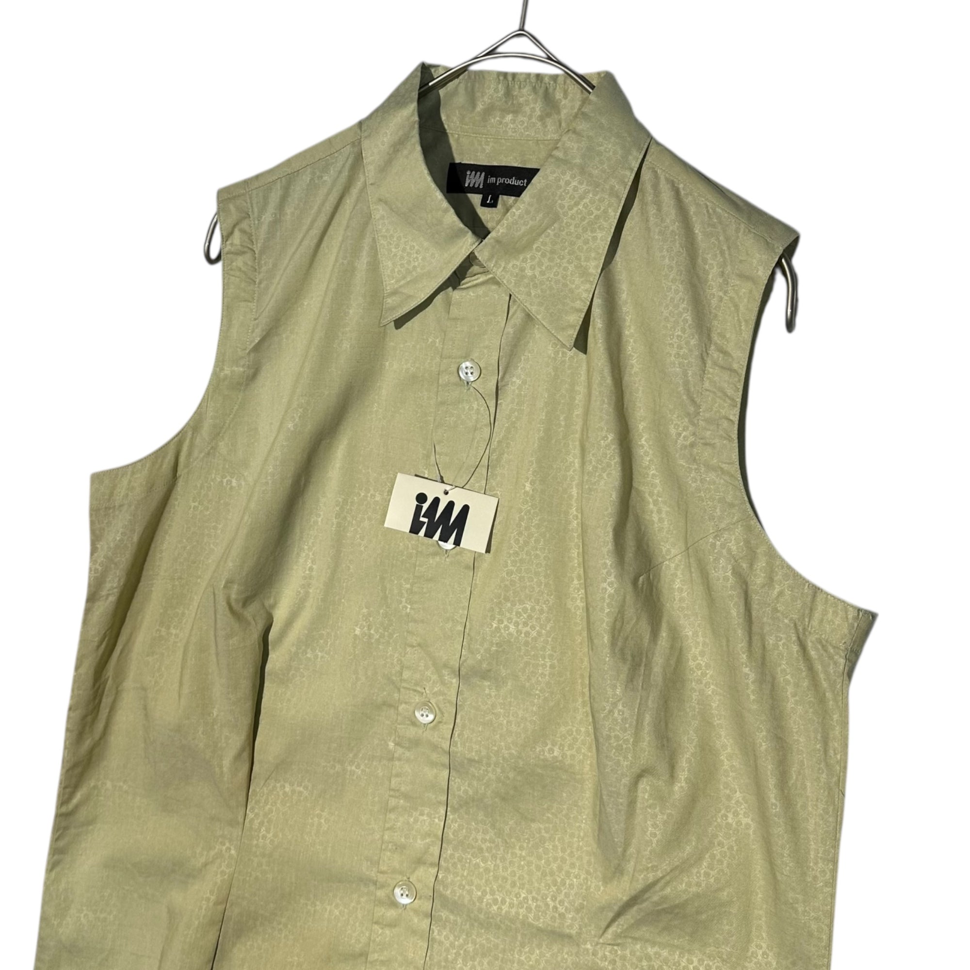 ISSEY MIYAKE(イッセイミヤケ) 90'sノースリーブシャツ IMLB-RN2500-11 L ベージュ