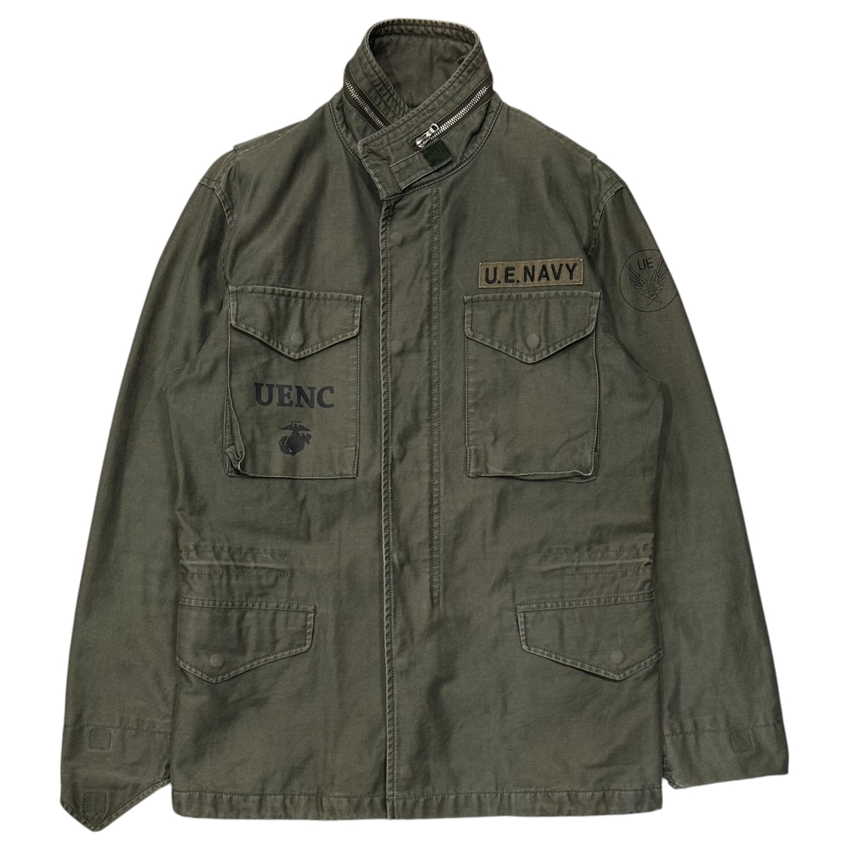 uniform experiment(ユニフォームエクスペリメント) 2010SS US Navy Homage Jacket 軍 オマージュ ジャケット UE-101032 M セージグリーン ミリタリー