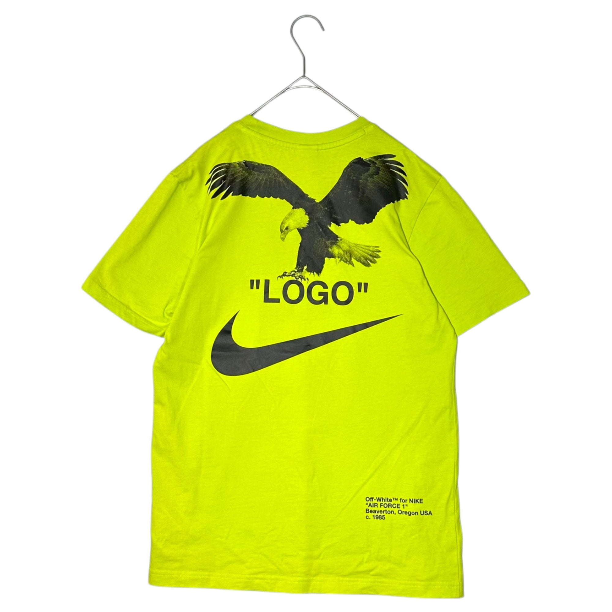 NIKE×Off-White(ナイキ×オフホワイト) NRG A6 Tee "Lime Green" トロンプルイユ Tシャツ BQ0827-389 S ライムグリーン コラボ