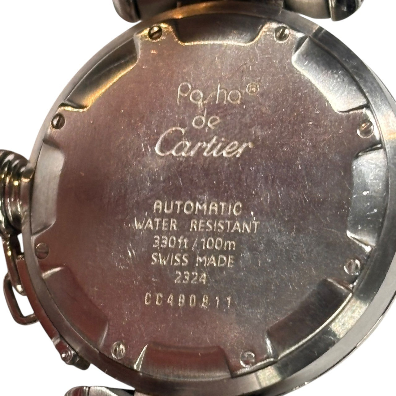 Cartier(カルティエ) Pasha C パシャ C オレンジ 文字盤 自動巻き 腕時計 W31024M7 オレンジ×シルバー 箱付 ボーイズ